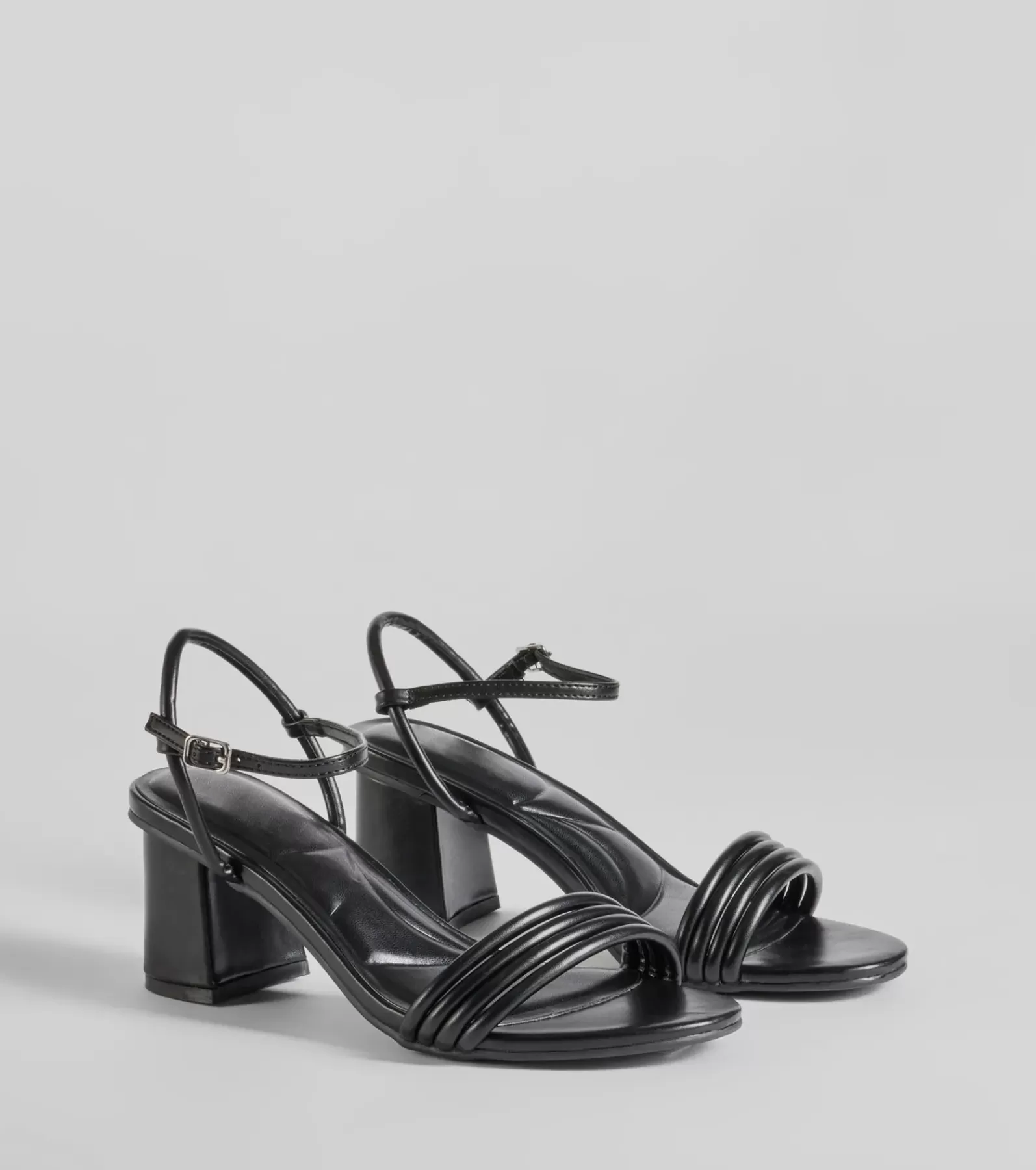 Windsor Sandals | Heels*Always A Classic Strappy Faux Leather Block Heels