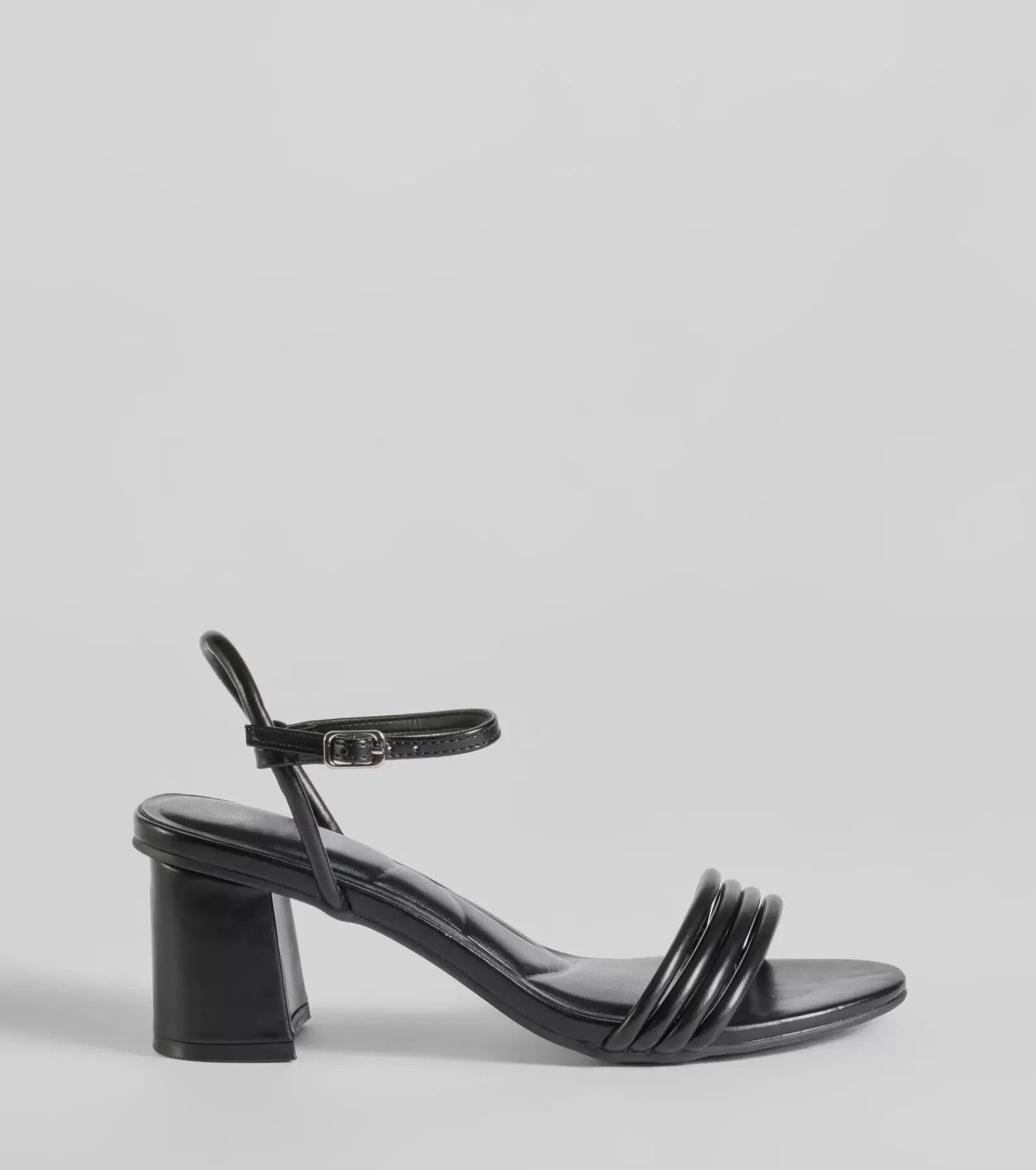 Windsor Sandals | Heels*Always A Classic Strappy Faux Leather Block Heels
