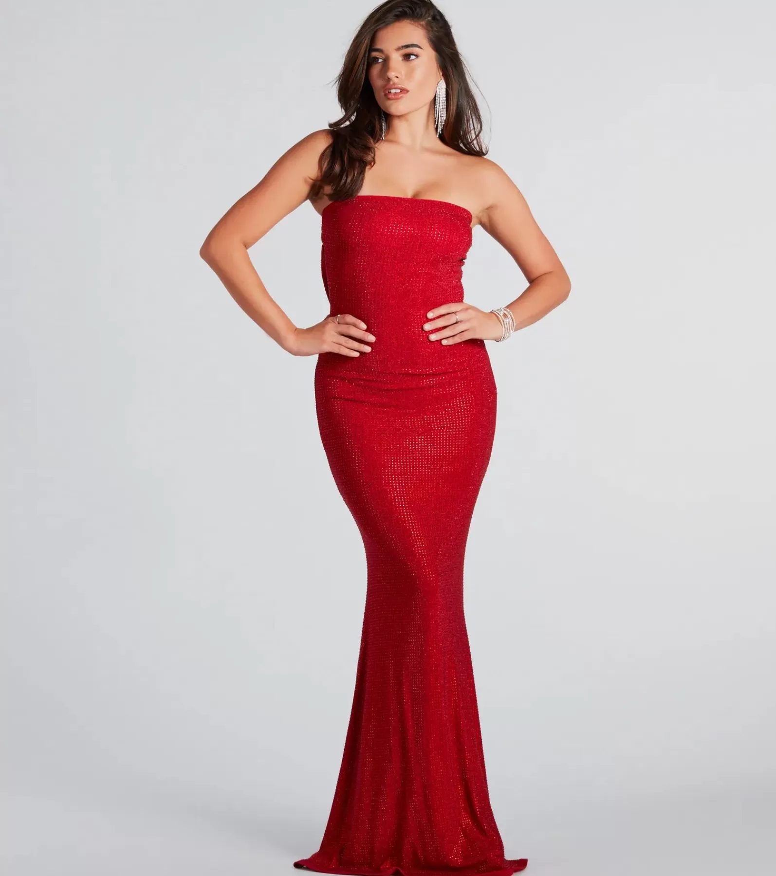 Windsor Black Nye Dresses | Nye Outfits*Ana Formal Rhinestone Cowl Back Long Dress