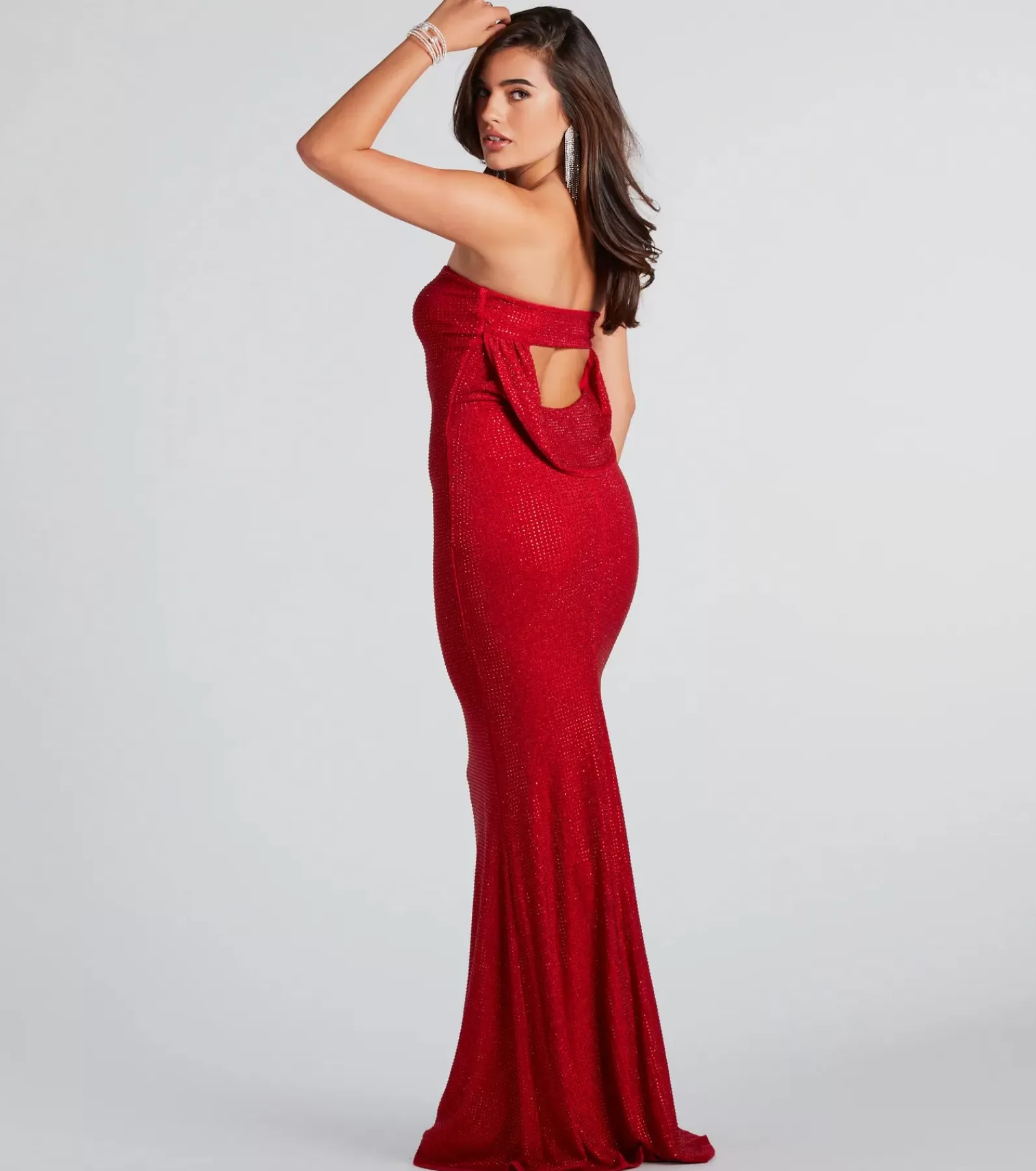 Windsor Black Nye Dresses | Nye Outfits*Ana Formal Rhinestone Cowl Back Long Dress