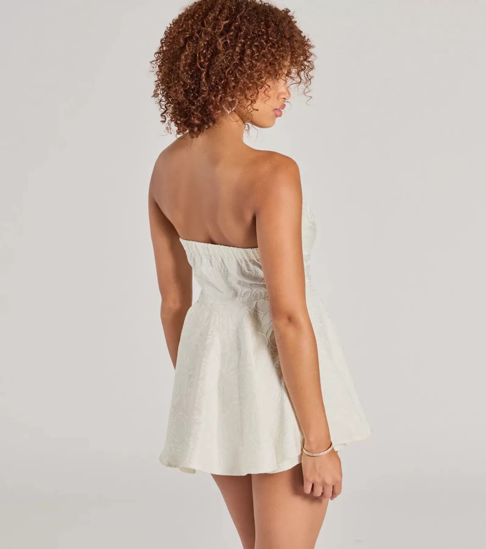 Windsor All Jumpsuits & Rompers | Shorts*Angelic Looks Strapless Floral Satin Romper