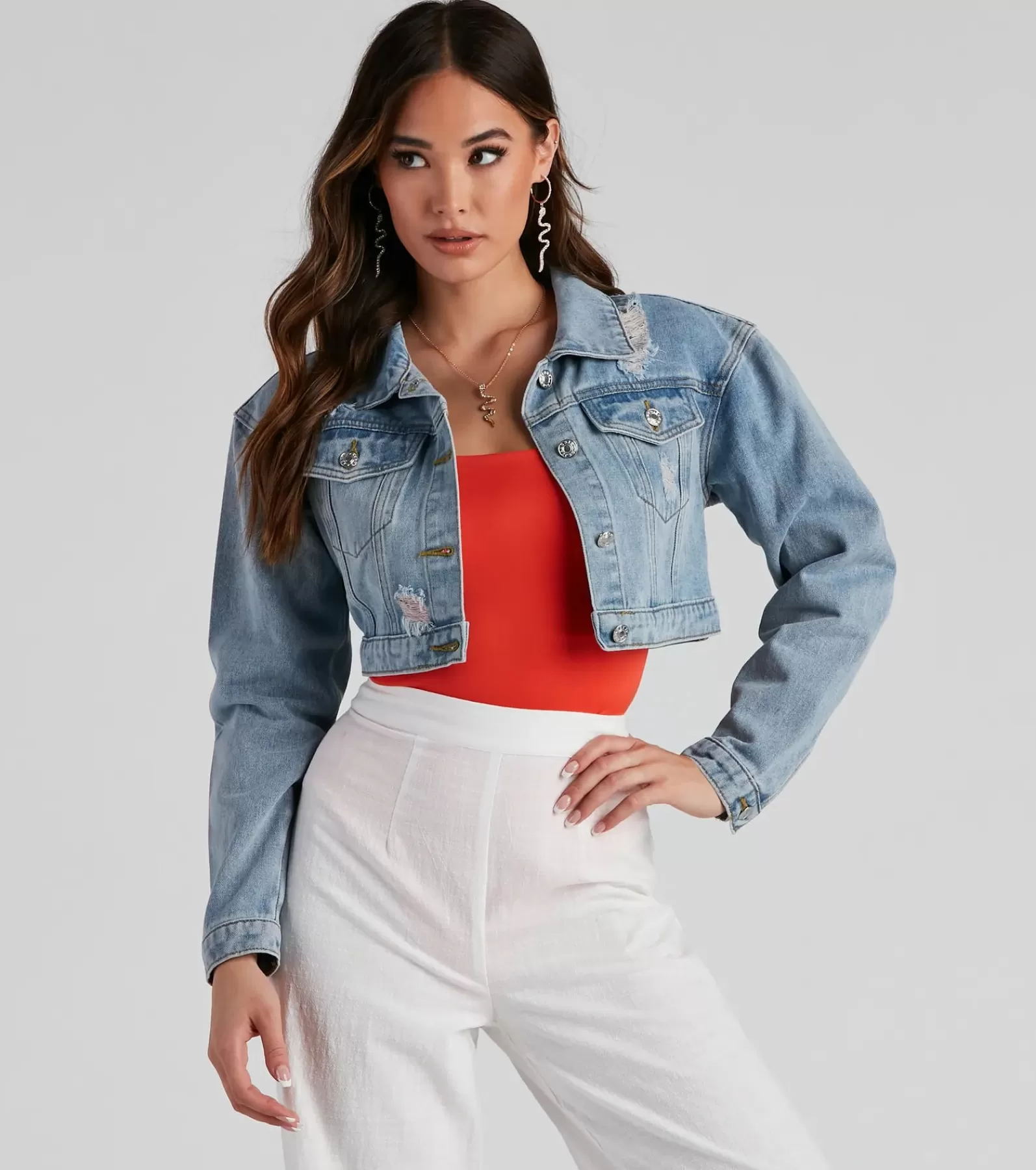 Windsor Jean Jackets*Boardwalk Crop Denim Jacket