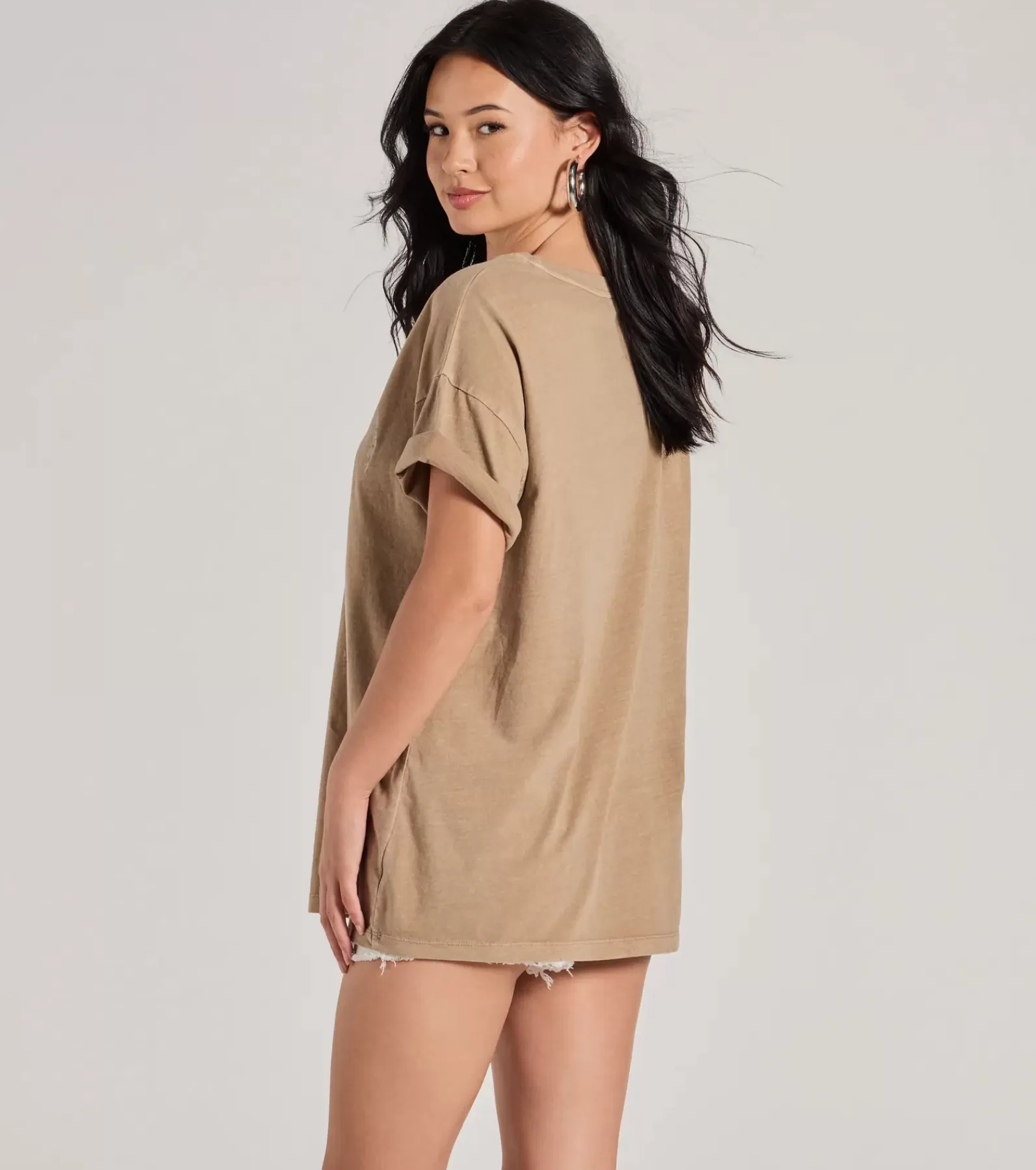 Windsor Graphic Tees | Short Sleeve Tops*Boho Babe Longhorn Oversized Graphic Tee