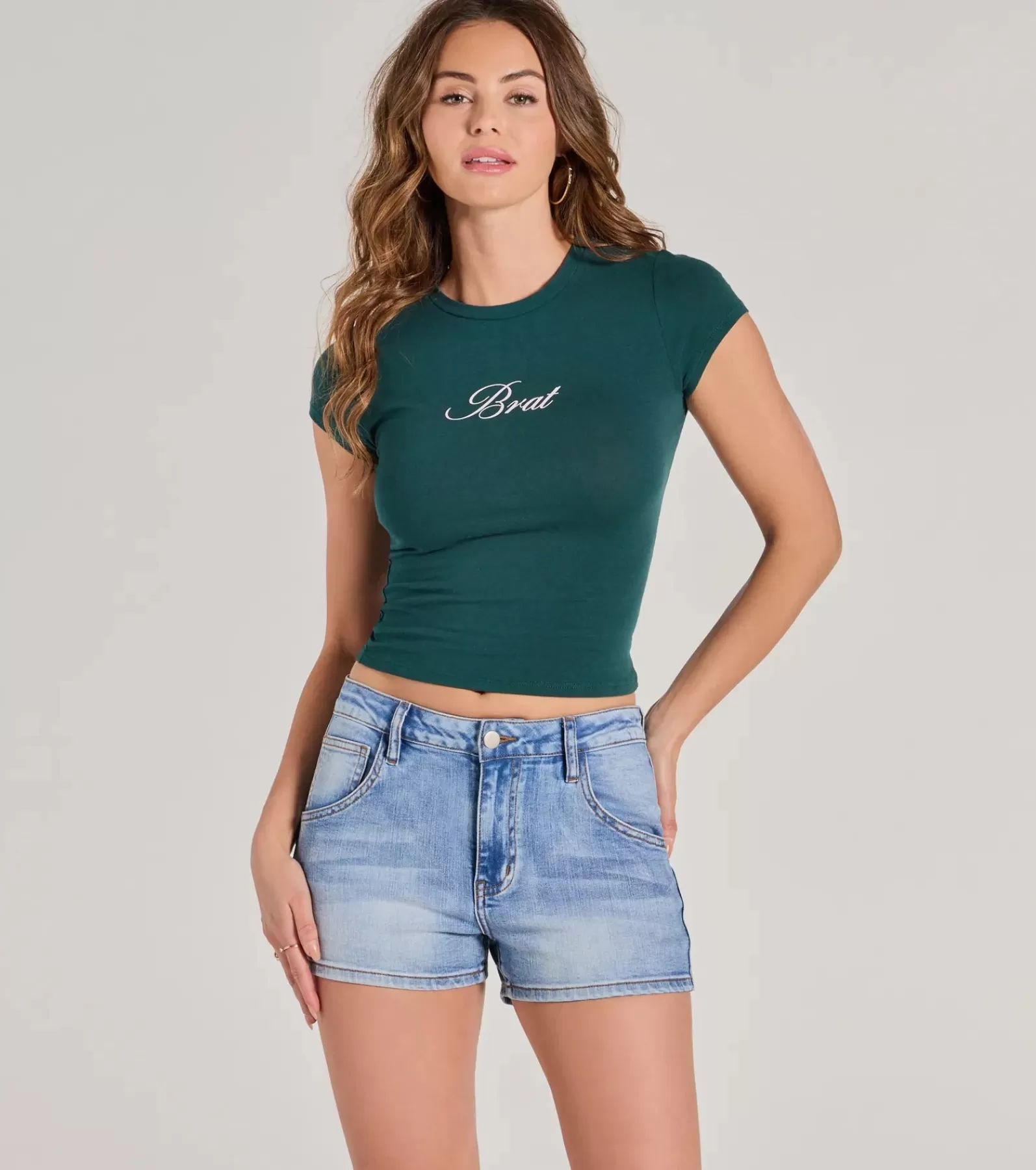 Windsor Graphic Tees | Short Sleeve Tops*Brat Cropped Graphic Tee