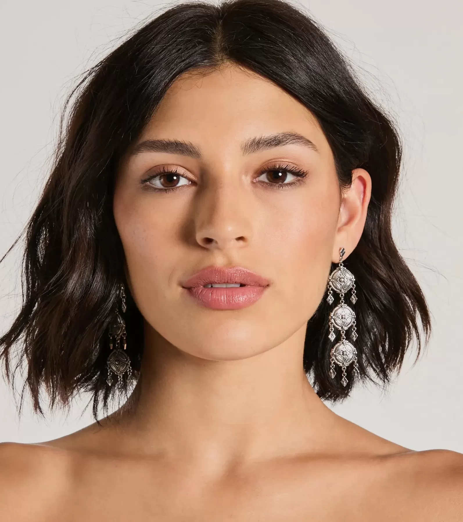 Windsor Earrings*Burst Of Brilliance Coin Dangle Earrings