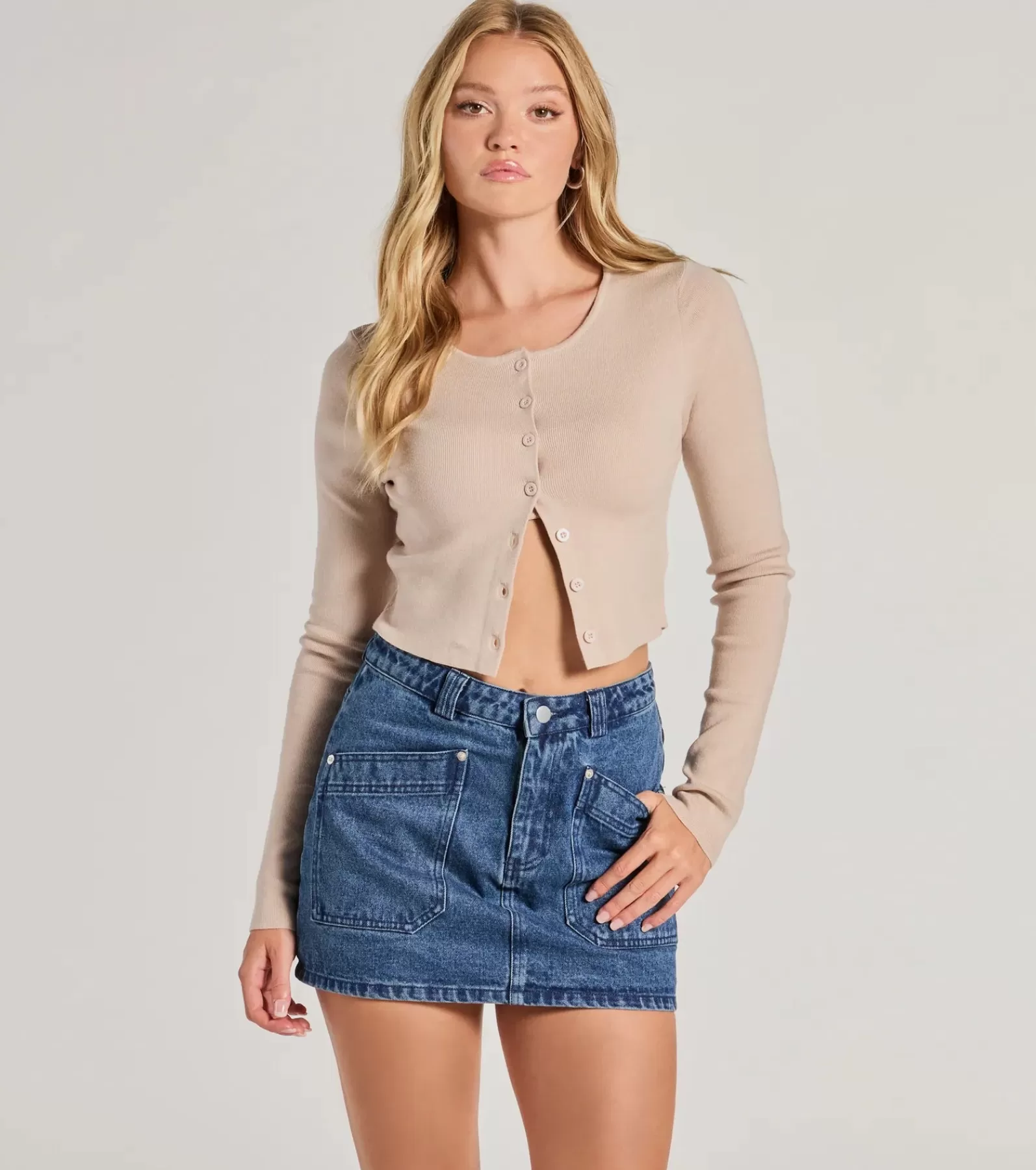 Windsor Jean Shorts | Shorts*Casual Vibes High Waist Denim Mini Skirt