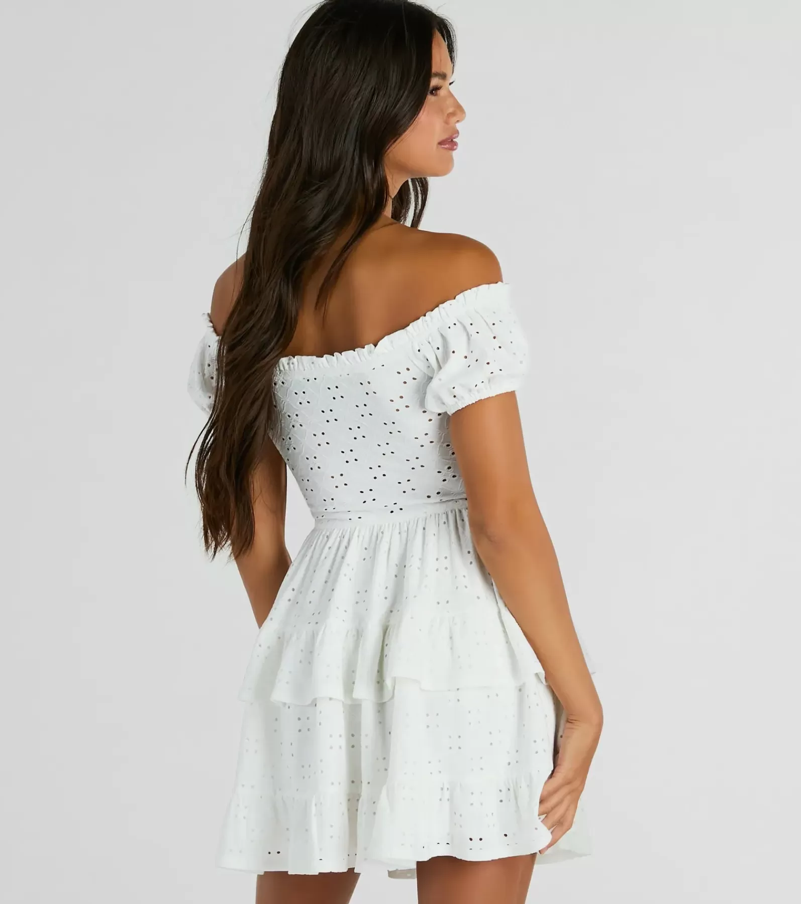 Windsor Skater Dresses | Sundresses*Catch A Cutie Short Sleeve Cutout Eyelet Skater Dress