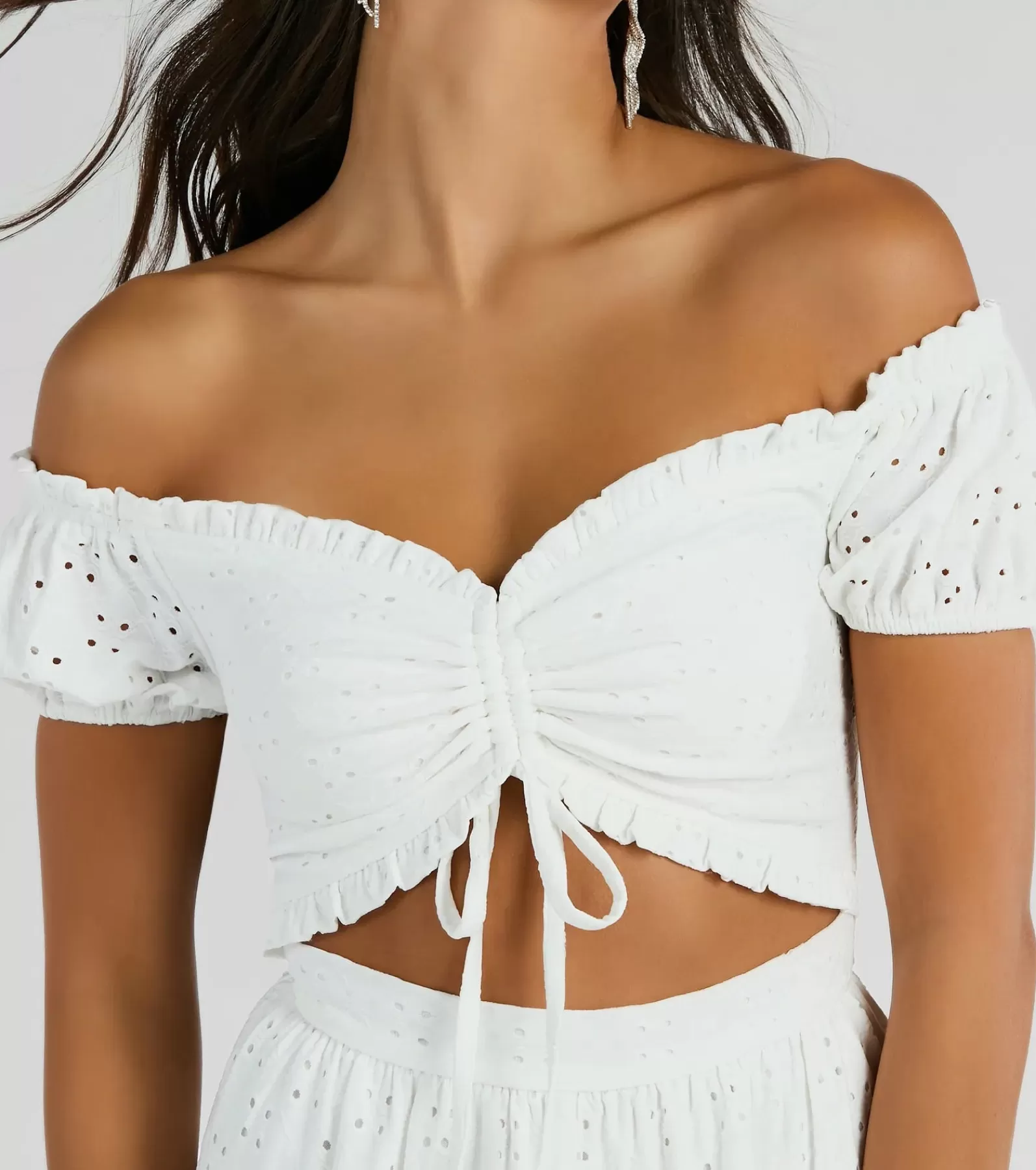 Windsor Skater Dresses | Sundresses*Catch A Cutie Short Sleeve Cutout Eyelet Skater Dress