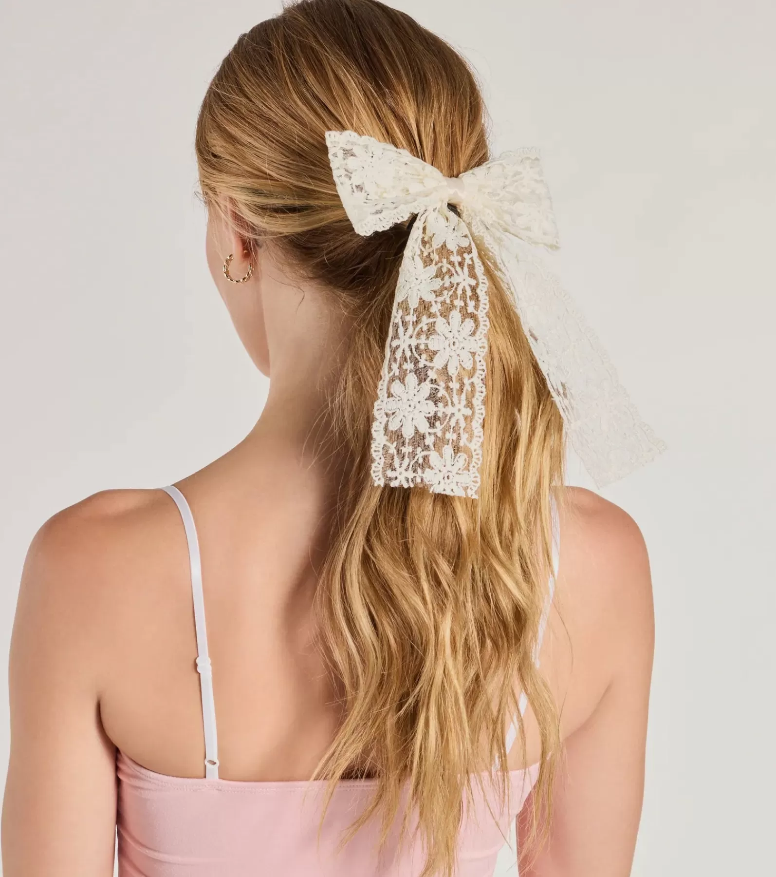 Windsor Beauty & Hair Accessories*Charming Cutie Floral Lace Hair Bow Barrette