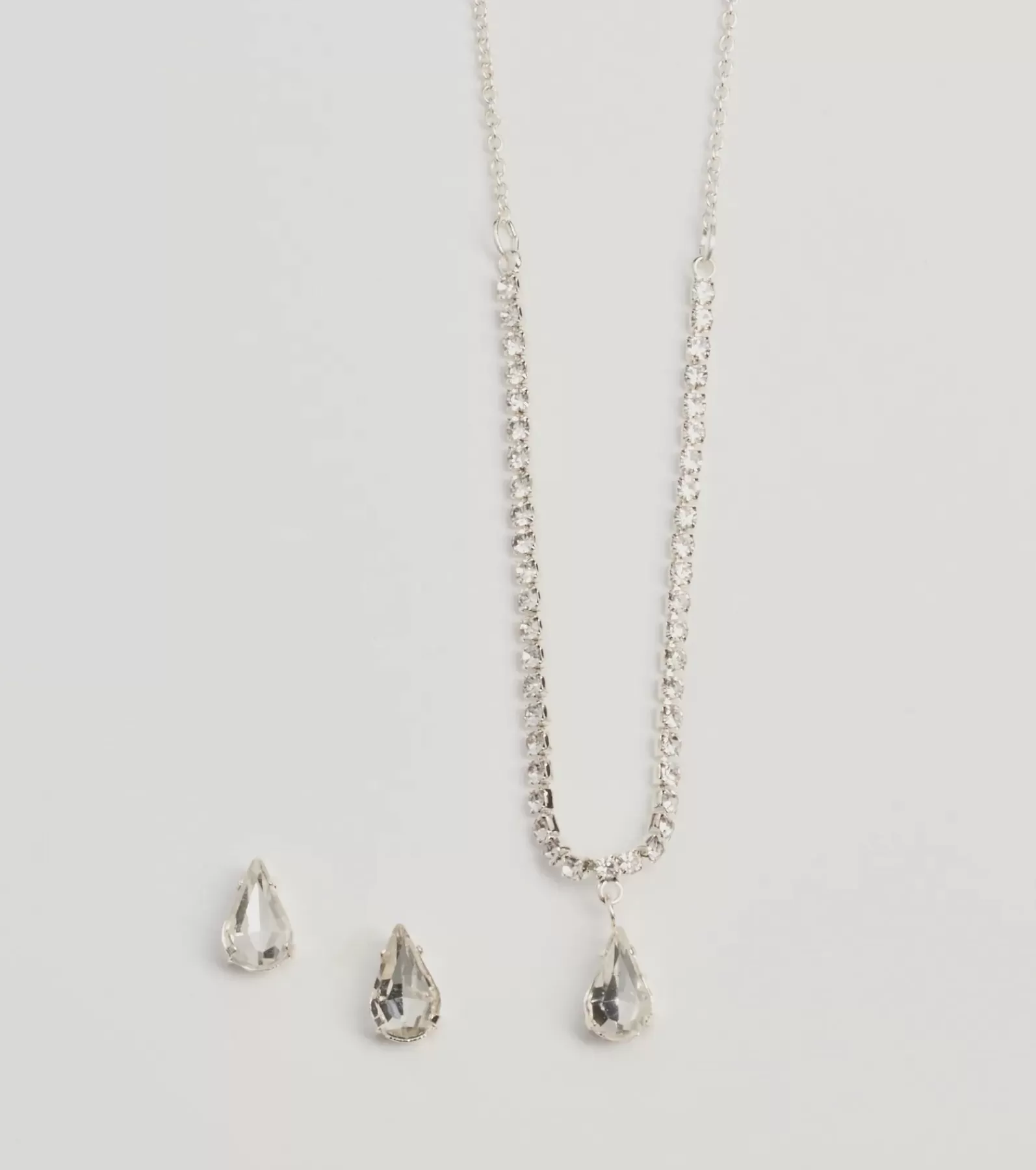 Windsor Necklaces & Chokers | All Accessories*Chic Delicate Rhinestone Necklace And Earrings Set