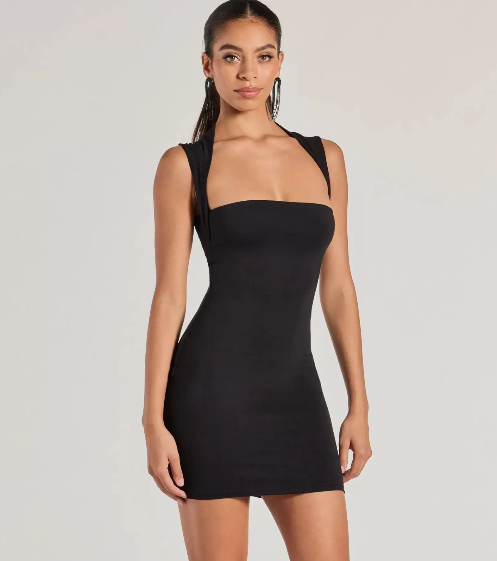 Windsor Bachelorette Dresses | Bachelorette Outfits*Chic Muse Square Neck Bodycon Mini Dress