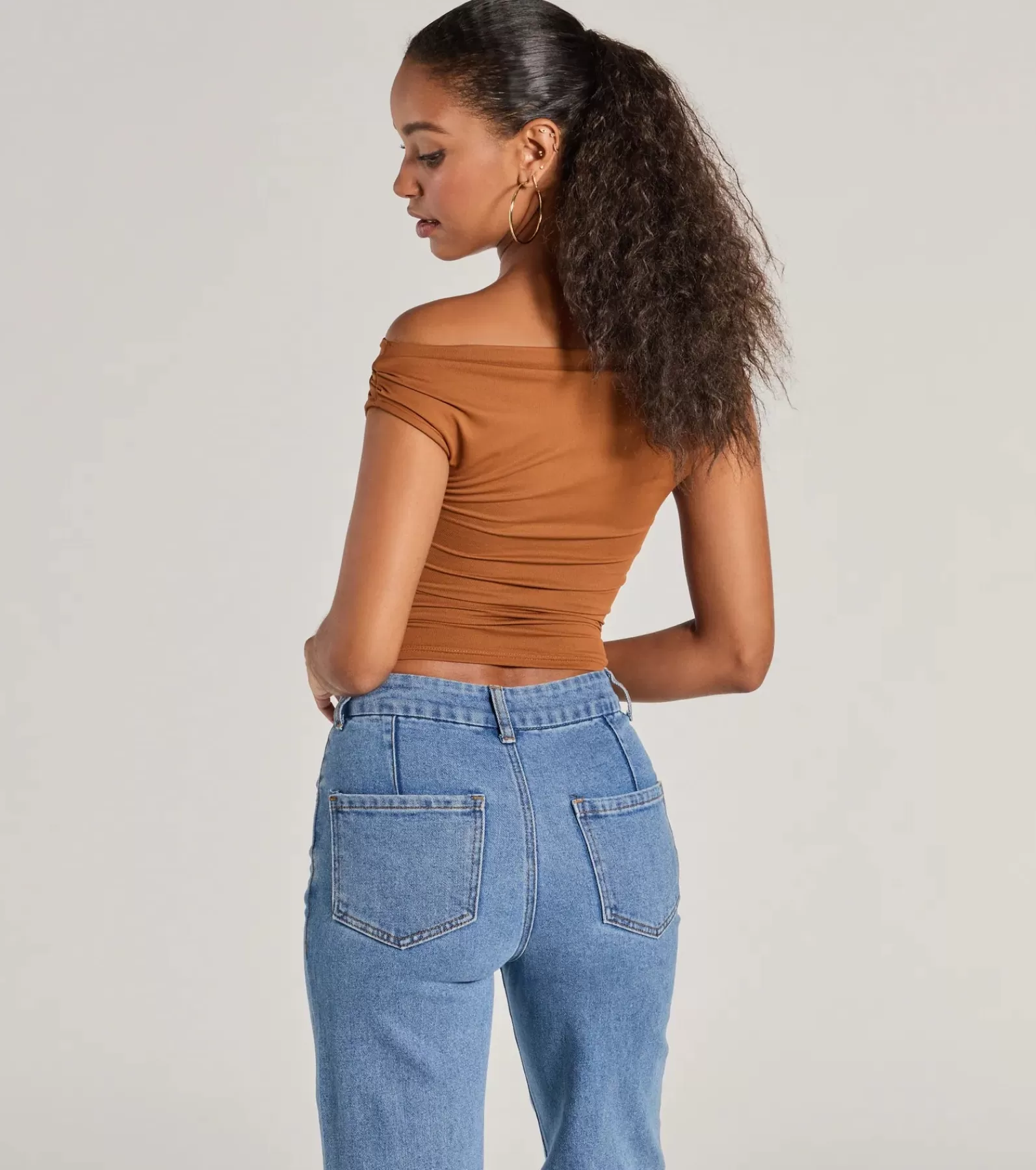 Windsor Basic Tops | Off The Shoulder Tops*Chic Perfection Off-The-Shoulder Knit Top