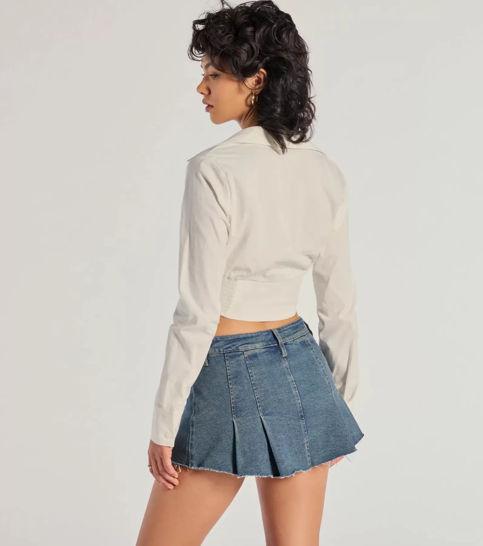 Windsor Long Sleeve Tops | Corset & Bustier Tops*Chic Structure Long Sleeve Cropped Corset Top