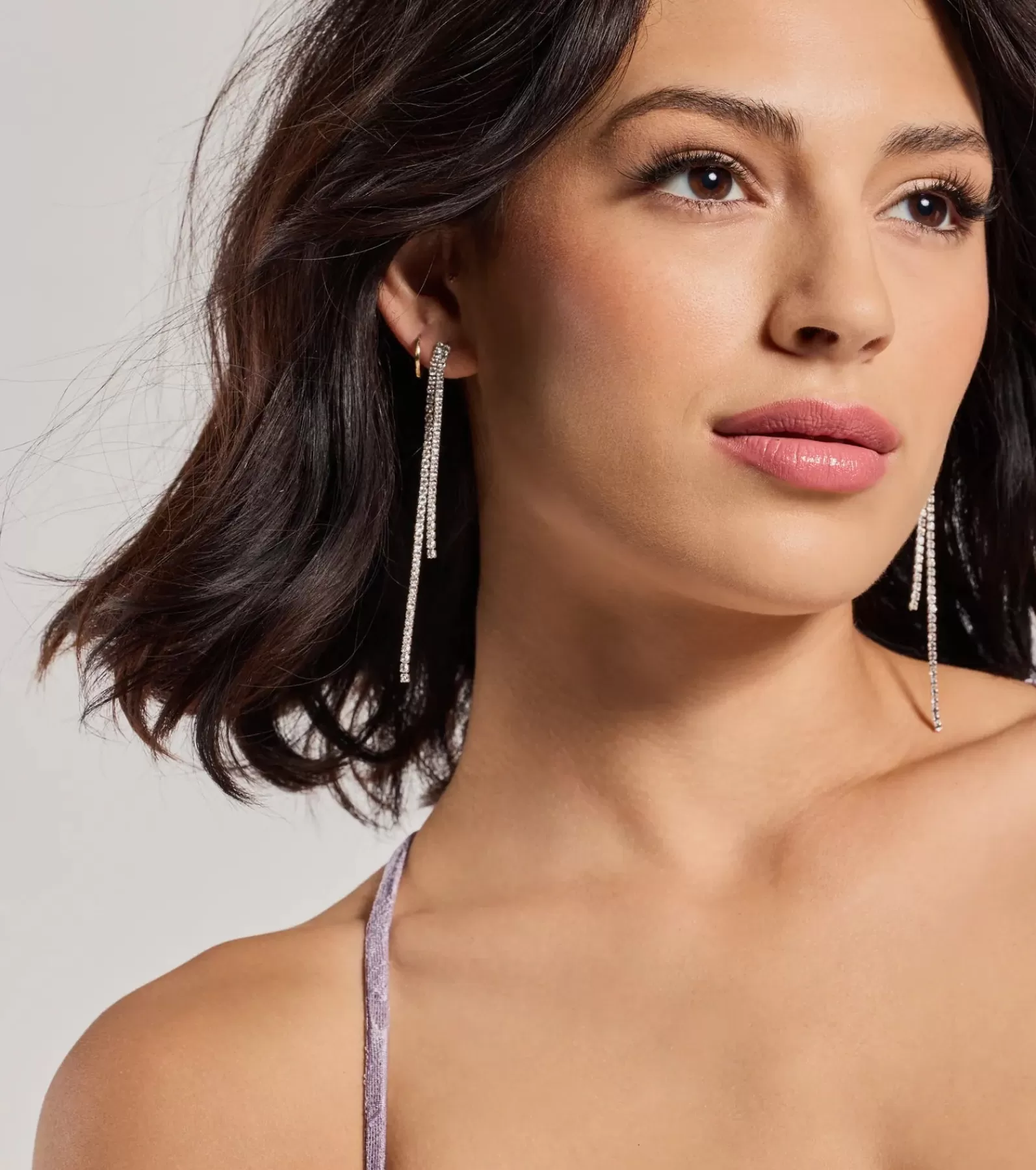 Windsor Earrings | All Accessories*Classic Glam Rhinestone Fringe Duster Earrings