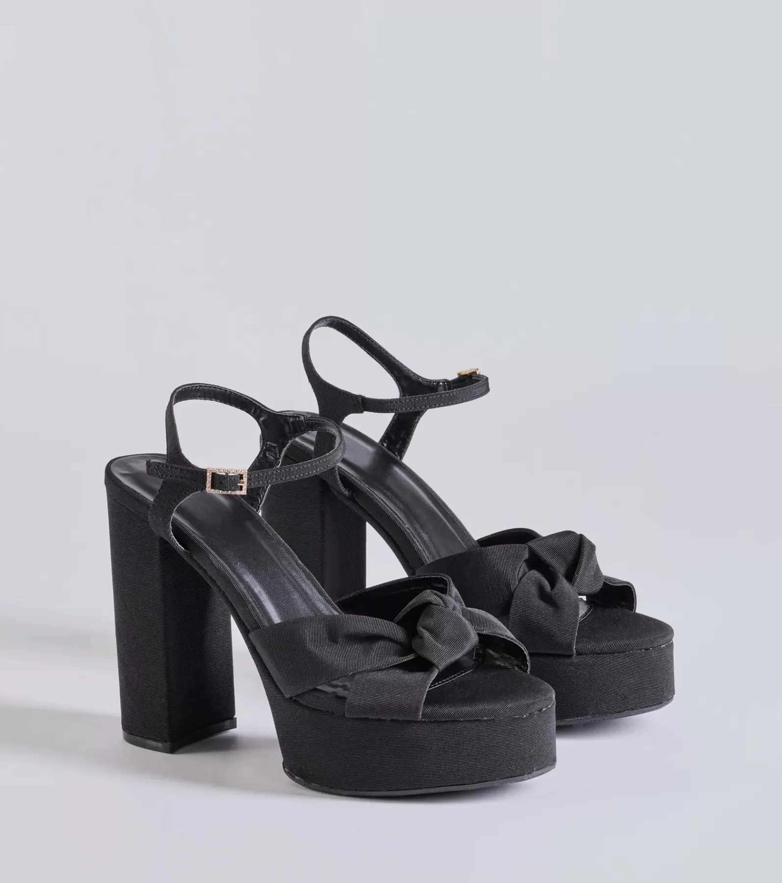 Windsor Platform Shoes | Sandals*Classically Stunning Platform Knot Block Heels