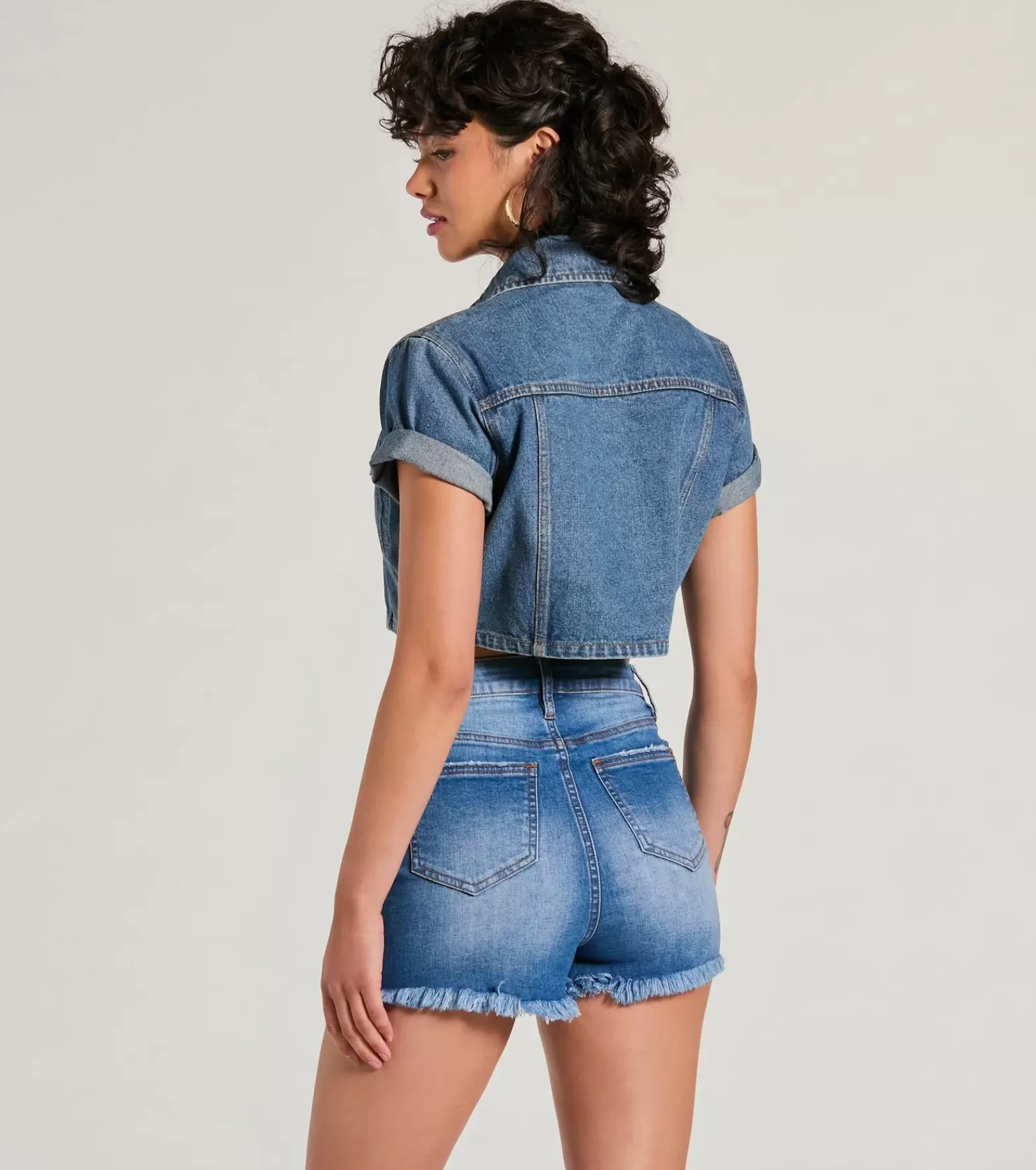 Windsor Jean Jackets*Cool Impression Short Sleeve Denim Jacket