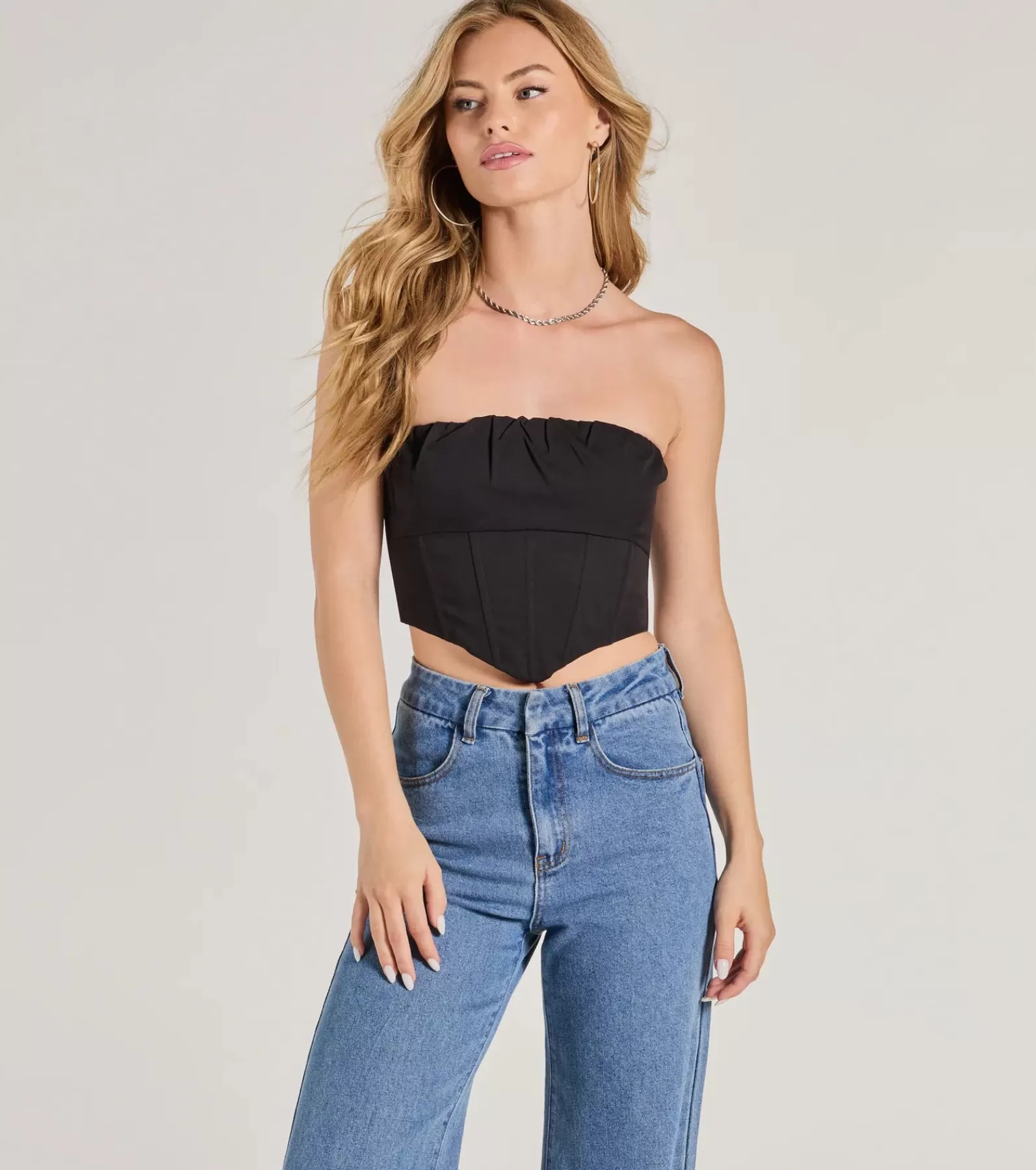 Windsor Going-Out Tops | Corset & Bustier Tops*Corset With The Program Strapless Crop Top