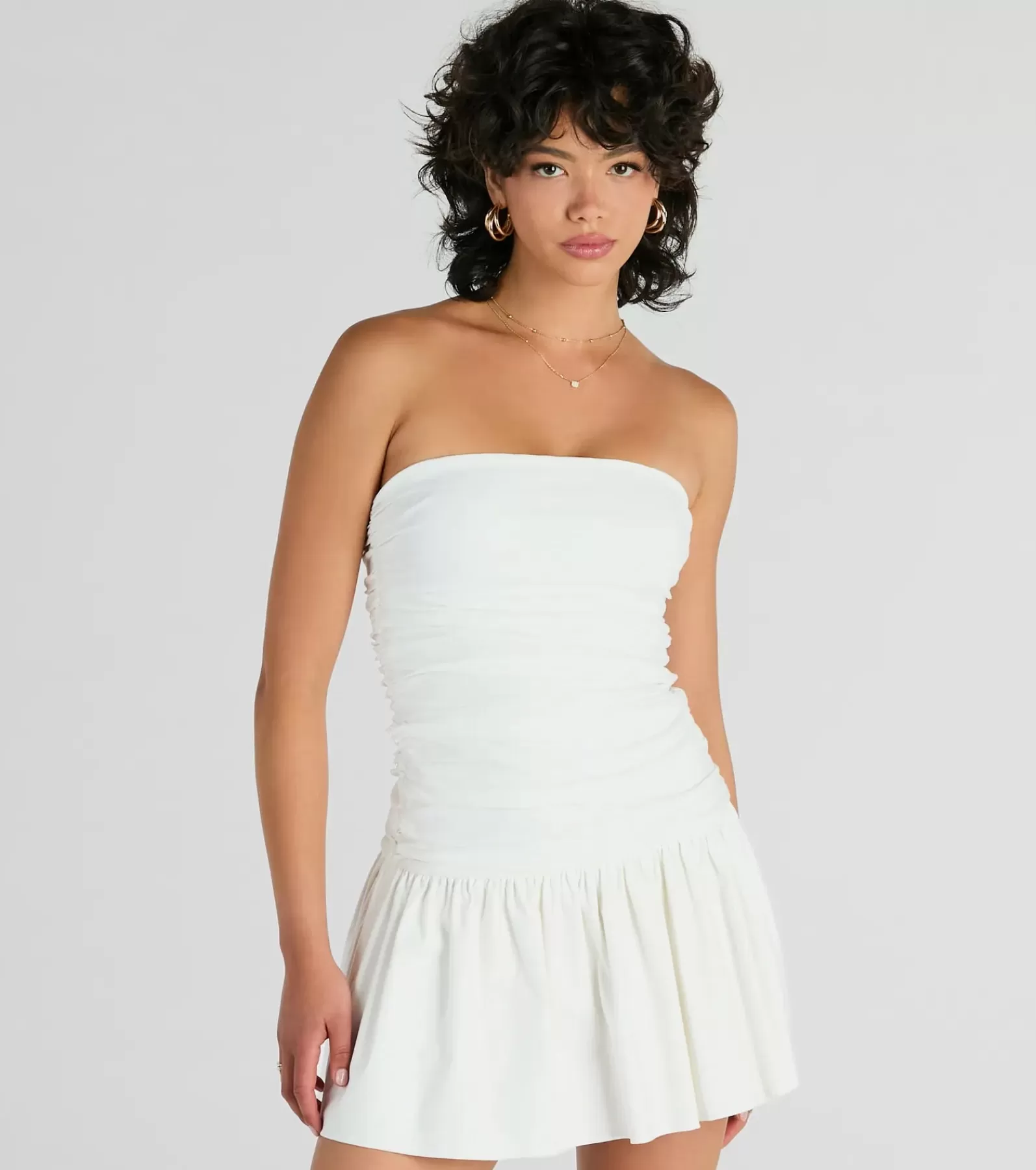 Windsor Skater Dresses | Sundresses*Covetable Charm Strapless Mini Skater Dress