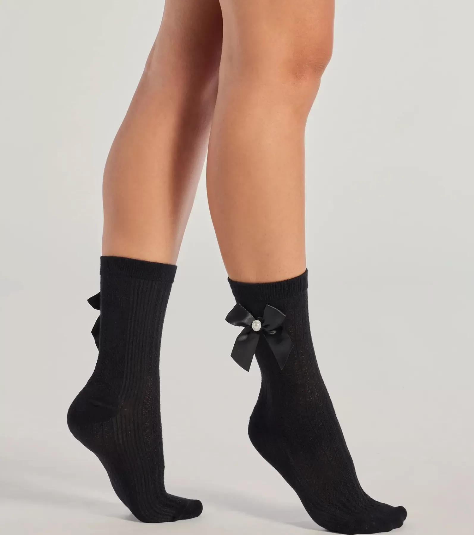 Windsor Cold Weather Accessories | Hosiery & Socks*Cozy Glam Bow And Faux Pearl -Sock Pack