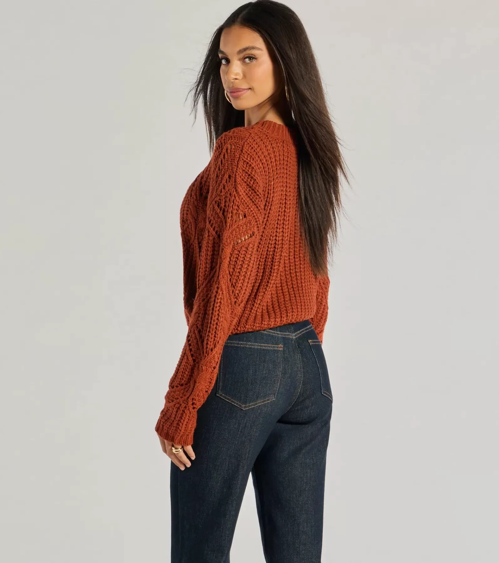 Windsor Sweaters & Cardigans | Long Sleeve Tops*Cozy Mood Cable Knit Pullover Sweater
