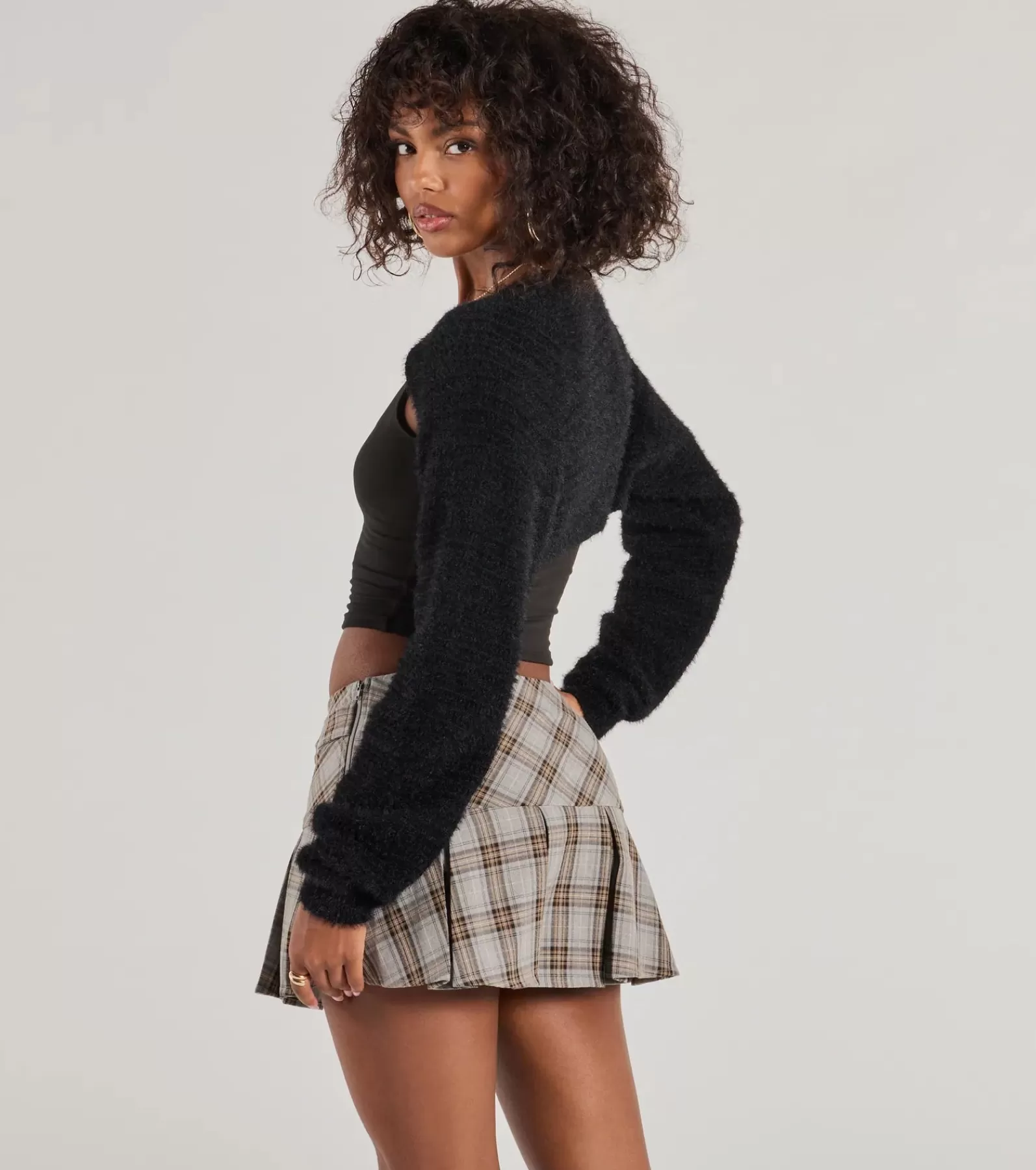 Windsor Scarves & Wraps | Boleros*Cuddly Cozy Eyelash Knit Sweater Bolero