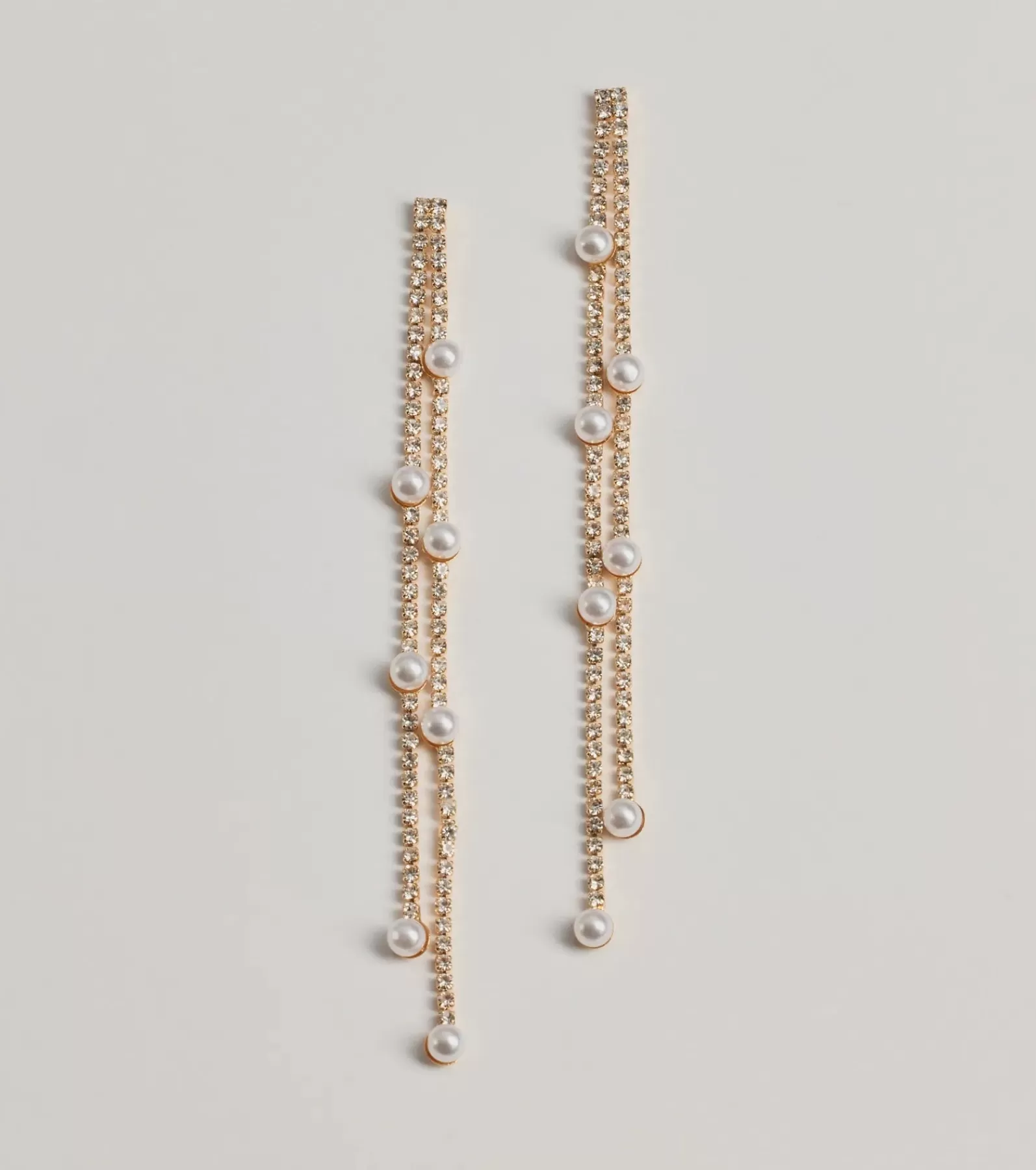 Windsor Earrings | All Accessories*Dainty Luxe Faux Pearl And Rhinestone Earrings