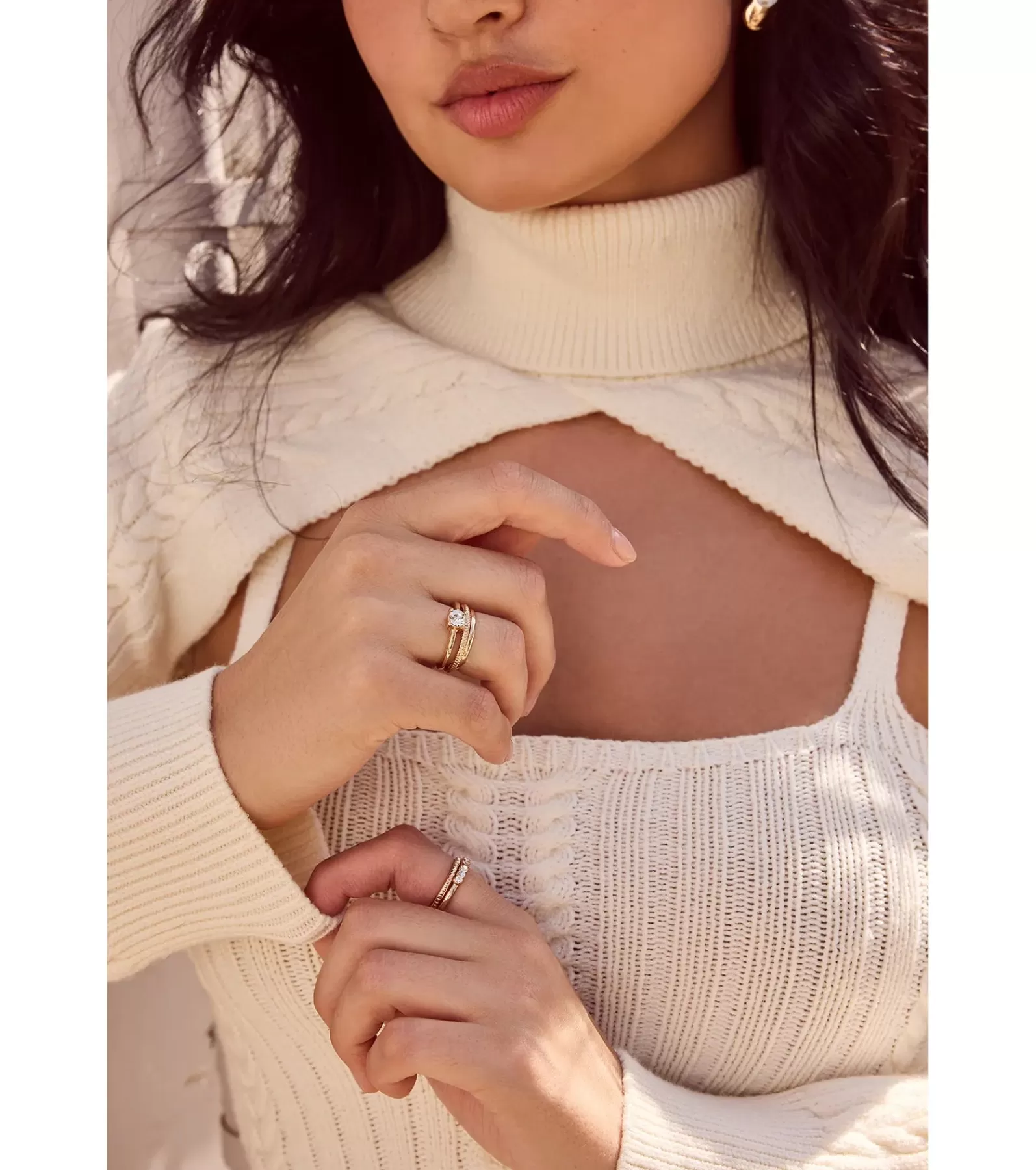 Windsor Rings | All Accessories*Dainty Shine Rhinestone Ring Four-Pack