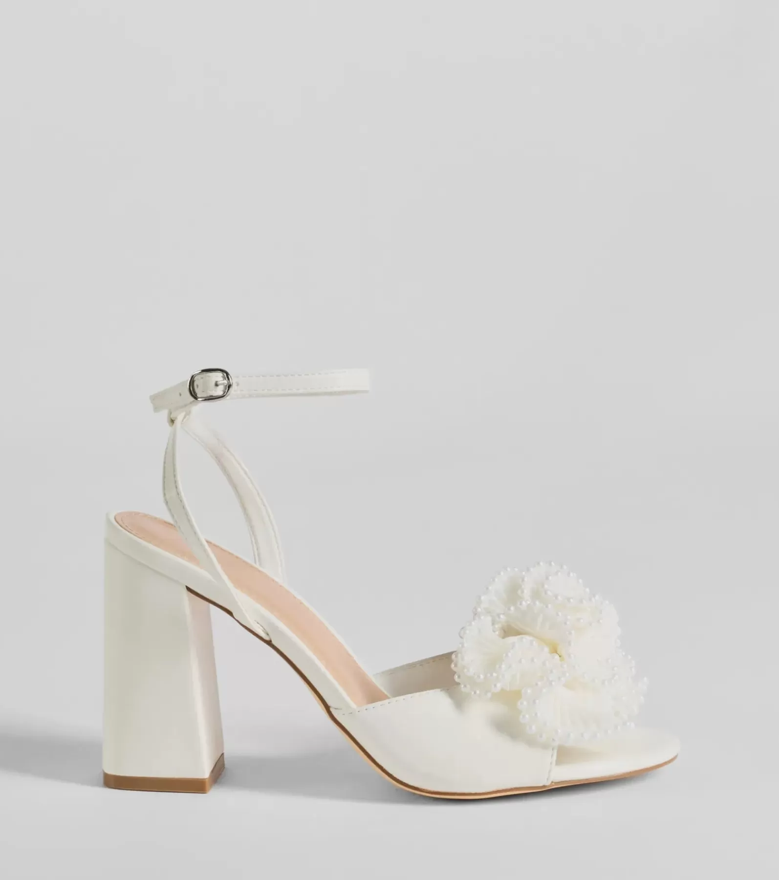 Windsor High Heels | Sandals*Darling Touch Beaded Ruffle Block Heels