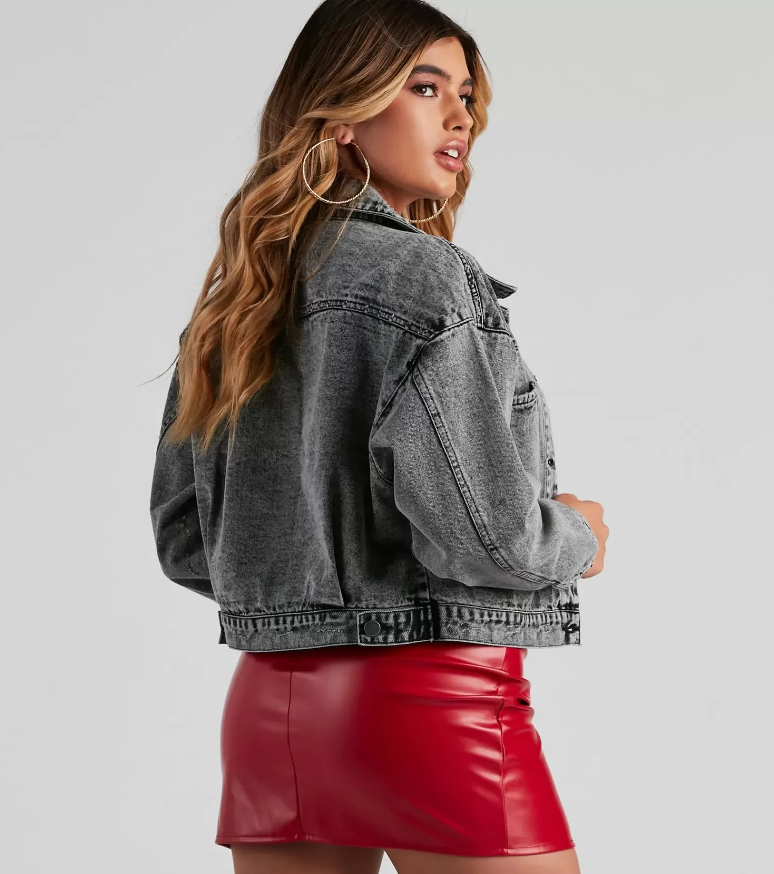 Windsor Jean Jackets*Don't Waist Time Crop Denim Jacket