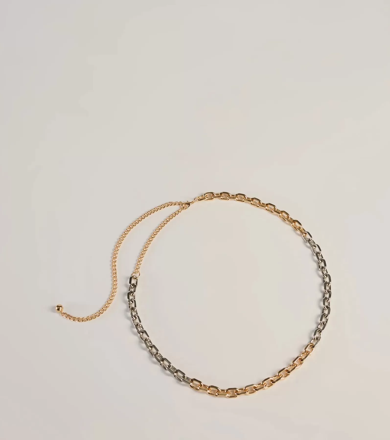 Windsor Belts*Edgy Fierce Mixed Metal Chain Link Belt