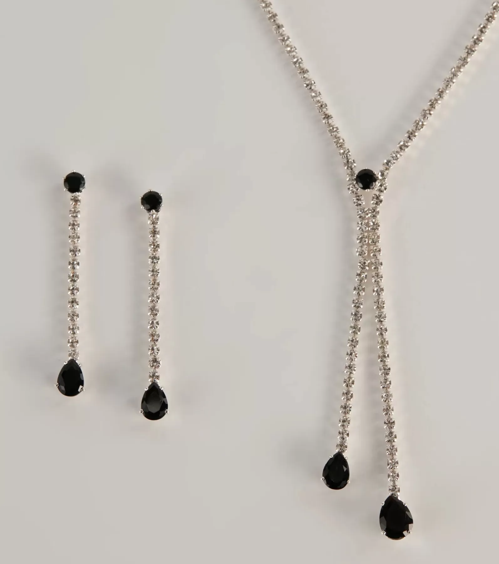 Windsor Necklaces & Chokers | Accessories*Elegant Glitz Rhinestone Necklace And Earrings Set