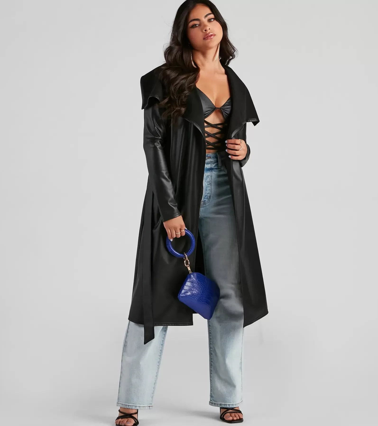 Windsor Coats | Moto & Faux Leather*Elevated And Chic Faux Leather Trench