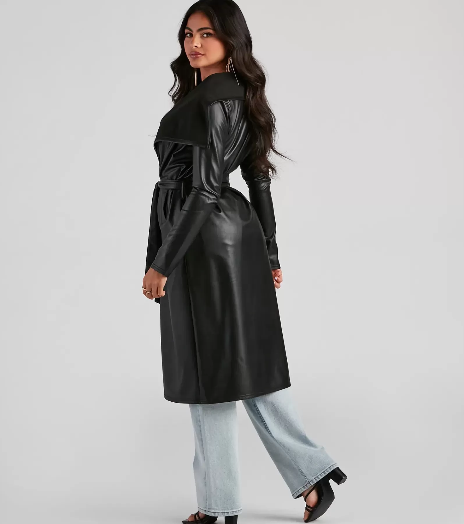 Windsor Coats | Moto & Faux Leather*Elevated And Chic Faux Leather Trench