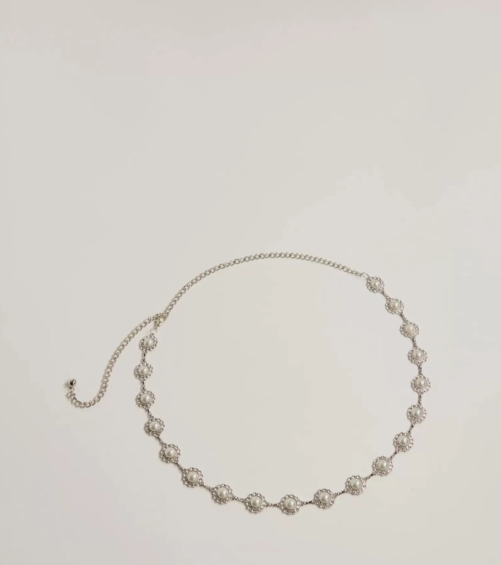 Windsor Belts | All Accessories*Elevated Chic Rhinestone And Faux Pearl Chain Belt