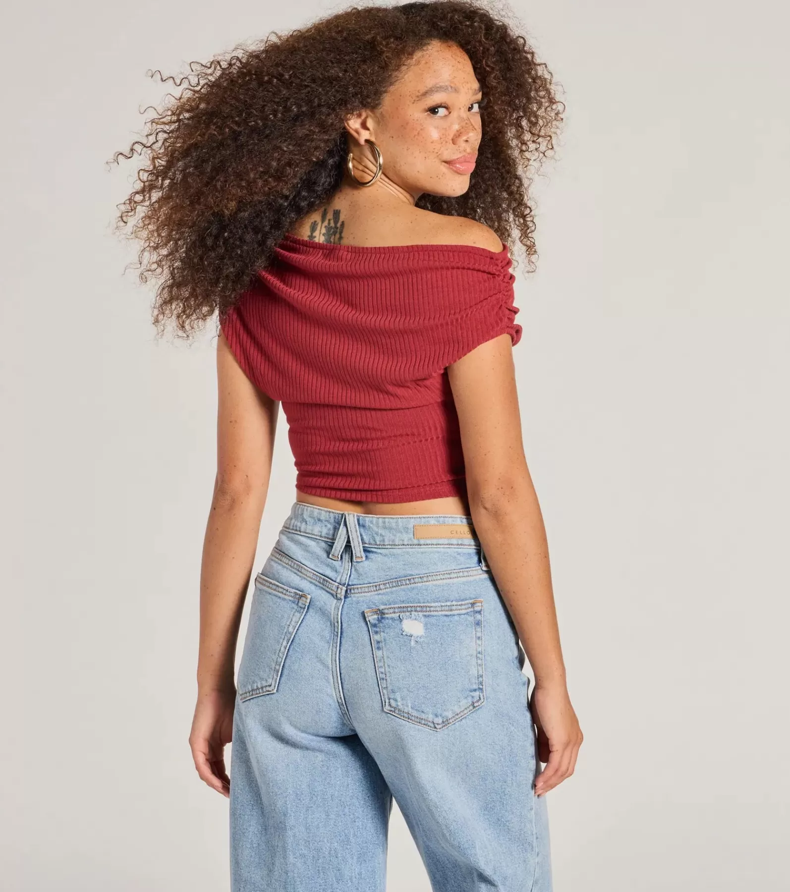 Windsor Basic Tops | Off The Shoulder Tops*Elevated Fave One-Shoulder Short Sleeve Top