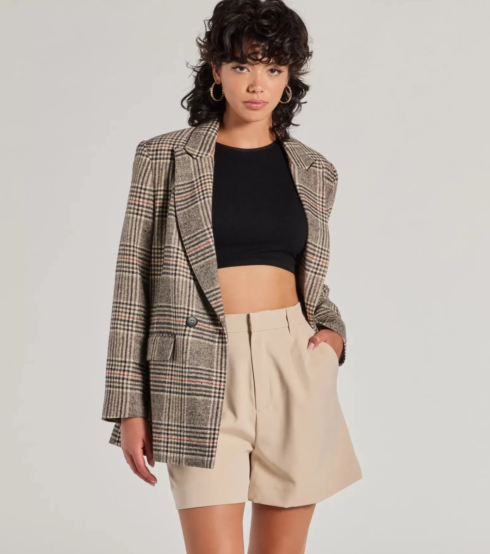 Windsor Shorts*Elevated Style High-Rise Woven Bermuda Shorts