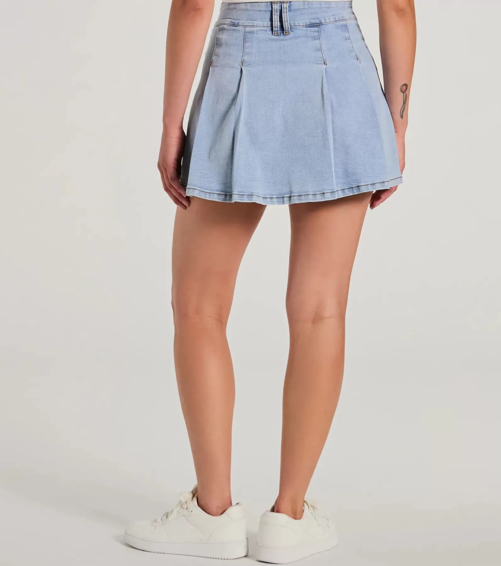 Windsor Denim Skirts | Mini Skirts*Exceptional Darling High-Rise Pleat Denim Mini Skirt