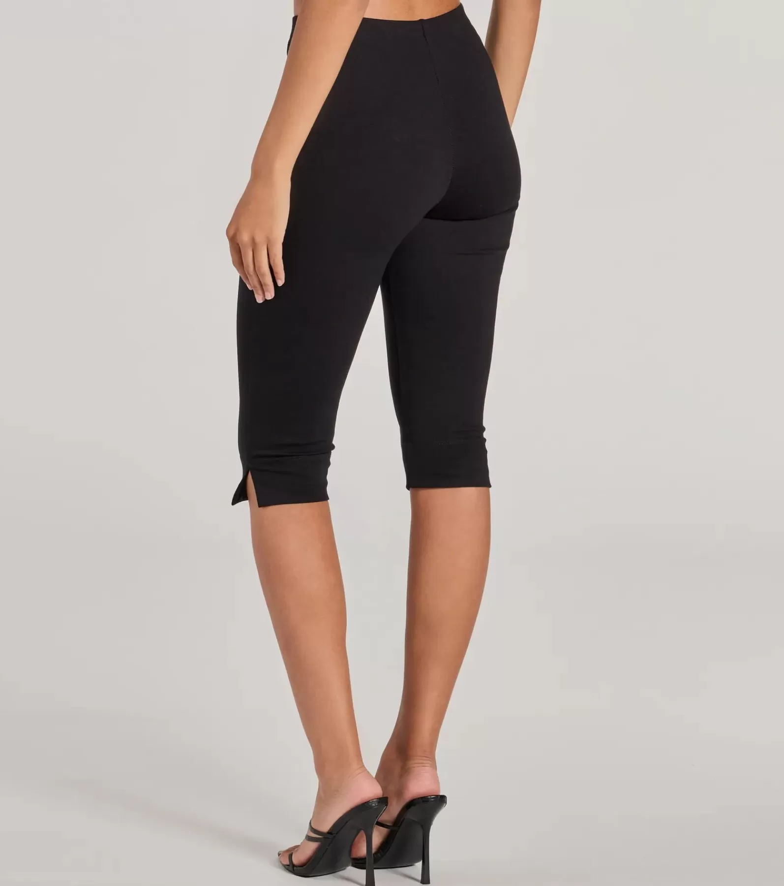 Windsor Black Pants | Pants*Forever On Trend High Rise Ponte Capri Pants
