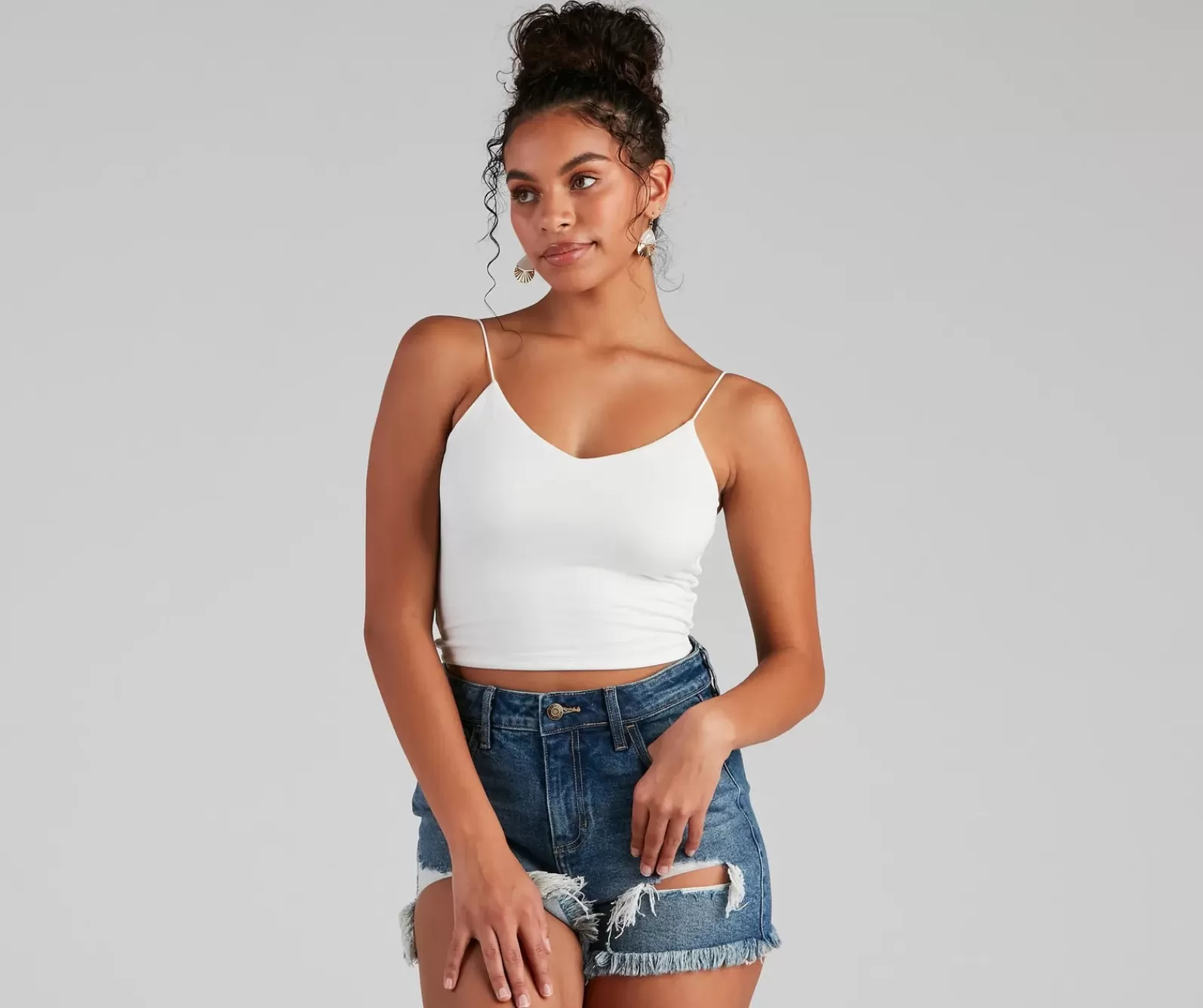 Windsor Basic Tops | Crop Tops*Girl Next Door Cropped Tank