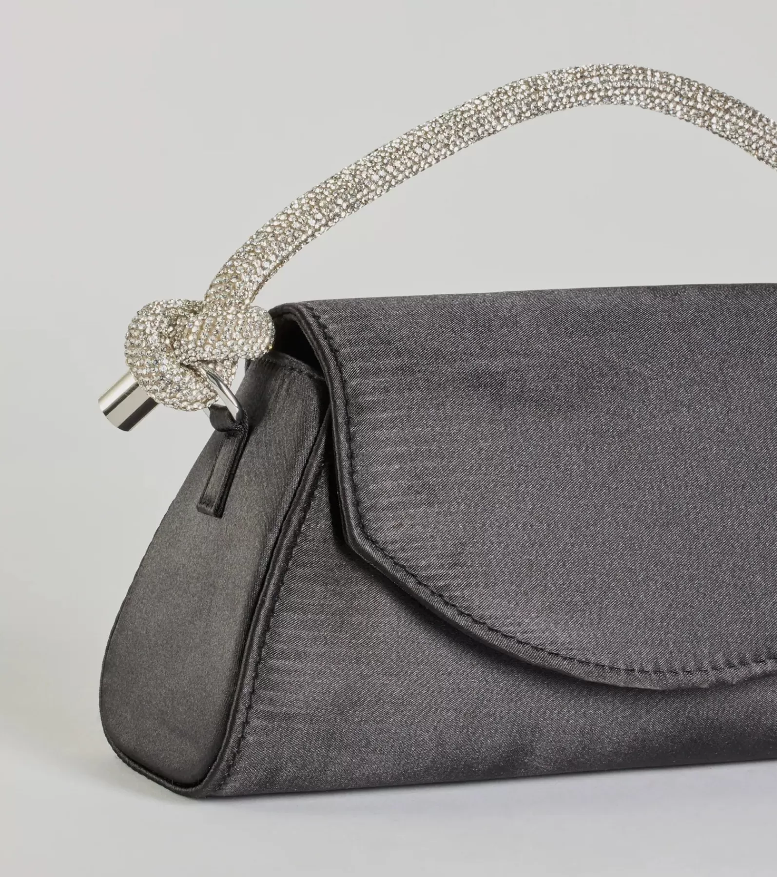 Windsor Accessories | Bachelorette Outfits*Glam Aspiration Rhinestone Strap Satin Handbag