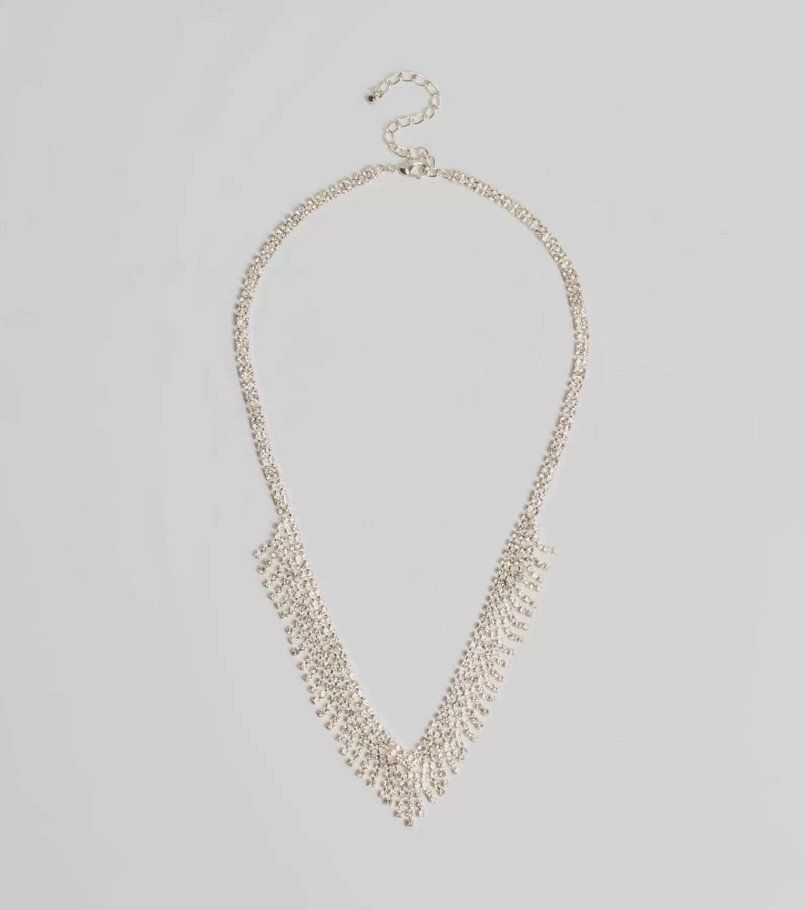Windsor Necklaces & Chokers | Accessories*Glam Edge Rhinestone Fringe Necklace