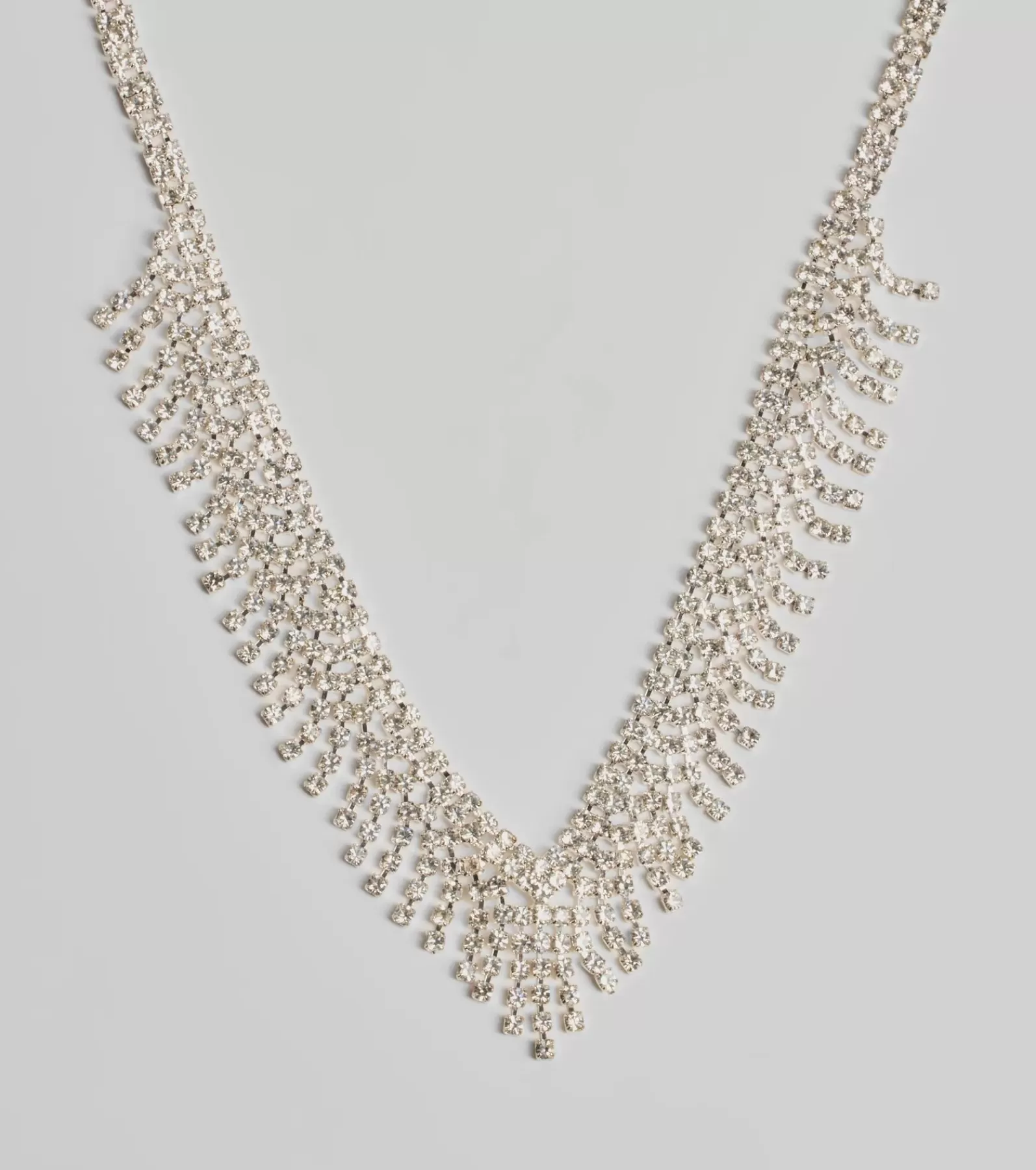 Windsor Necklaces & Chokers | Accessories*Glam Edge Rhinestone Fringe Necklace