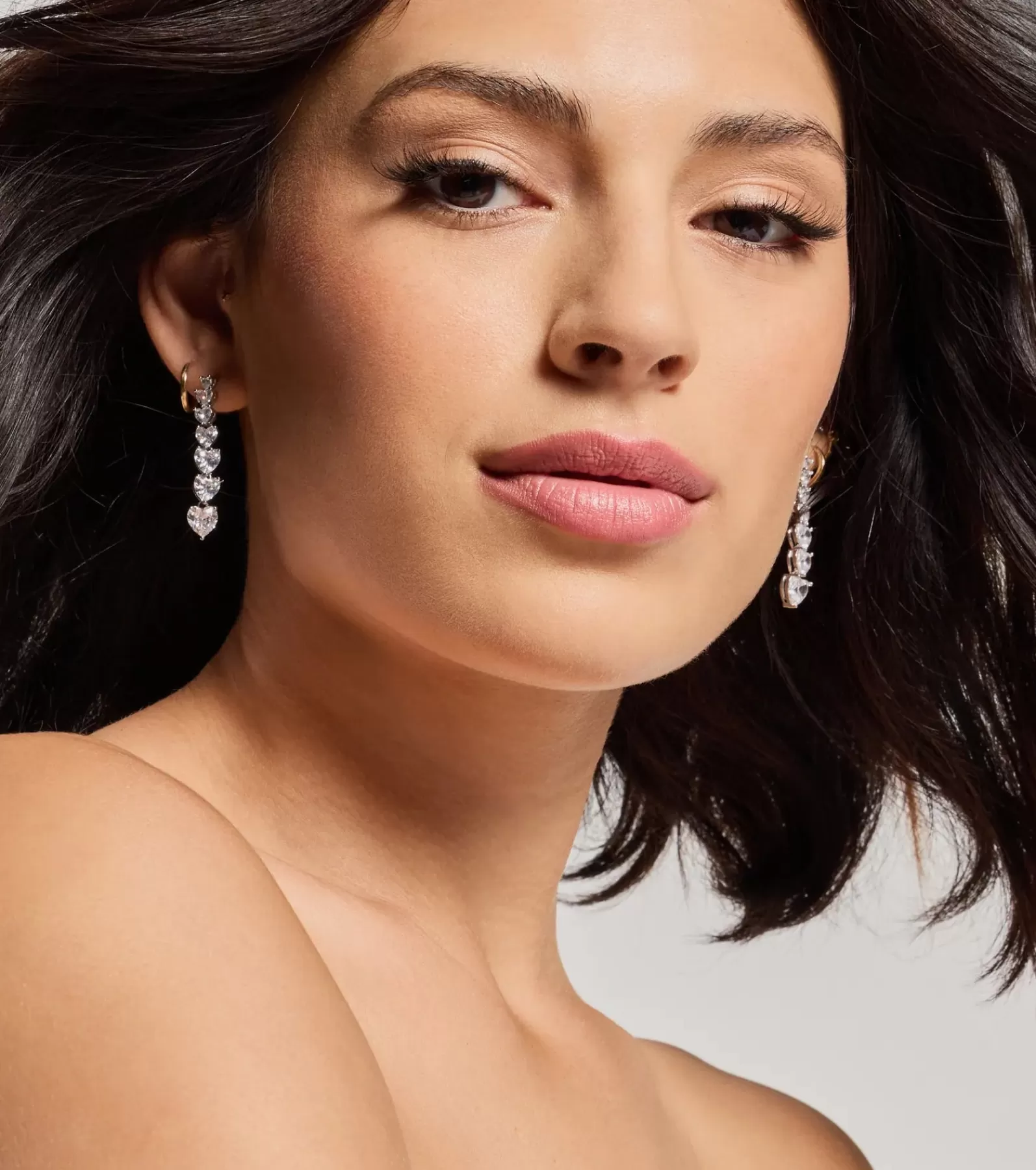 Windsor Earrings | All Accessories*Glam Love Heart-Shaped Cubic Zirconia Duster Earrings
