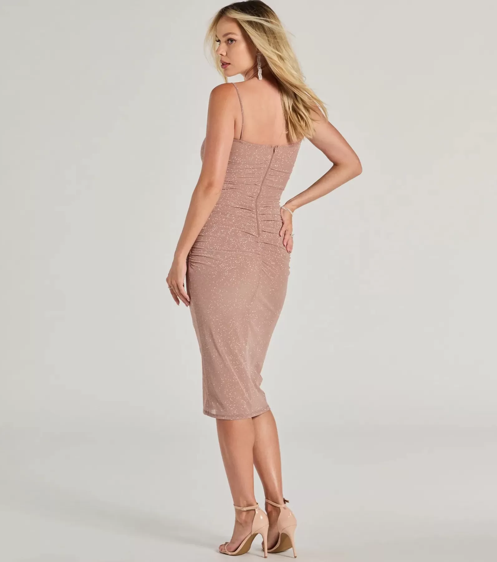 Windsor Glitter Nye Dresses | Rehearsal*Glamour Glitz Glitter Corset Midi Dress