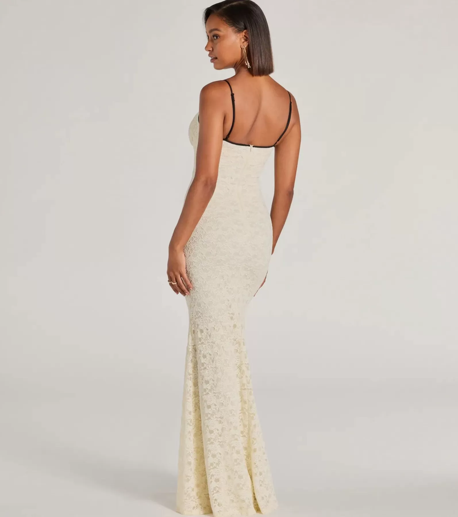 Windsor Bridal Reception Dresses | Bridal Dresses*Glinda V-Neck Bow Lace Mermaid Formal Dress