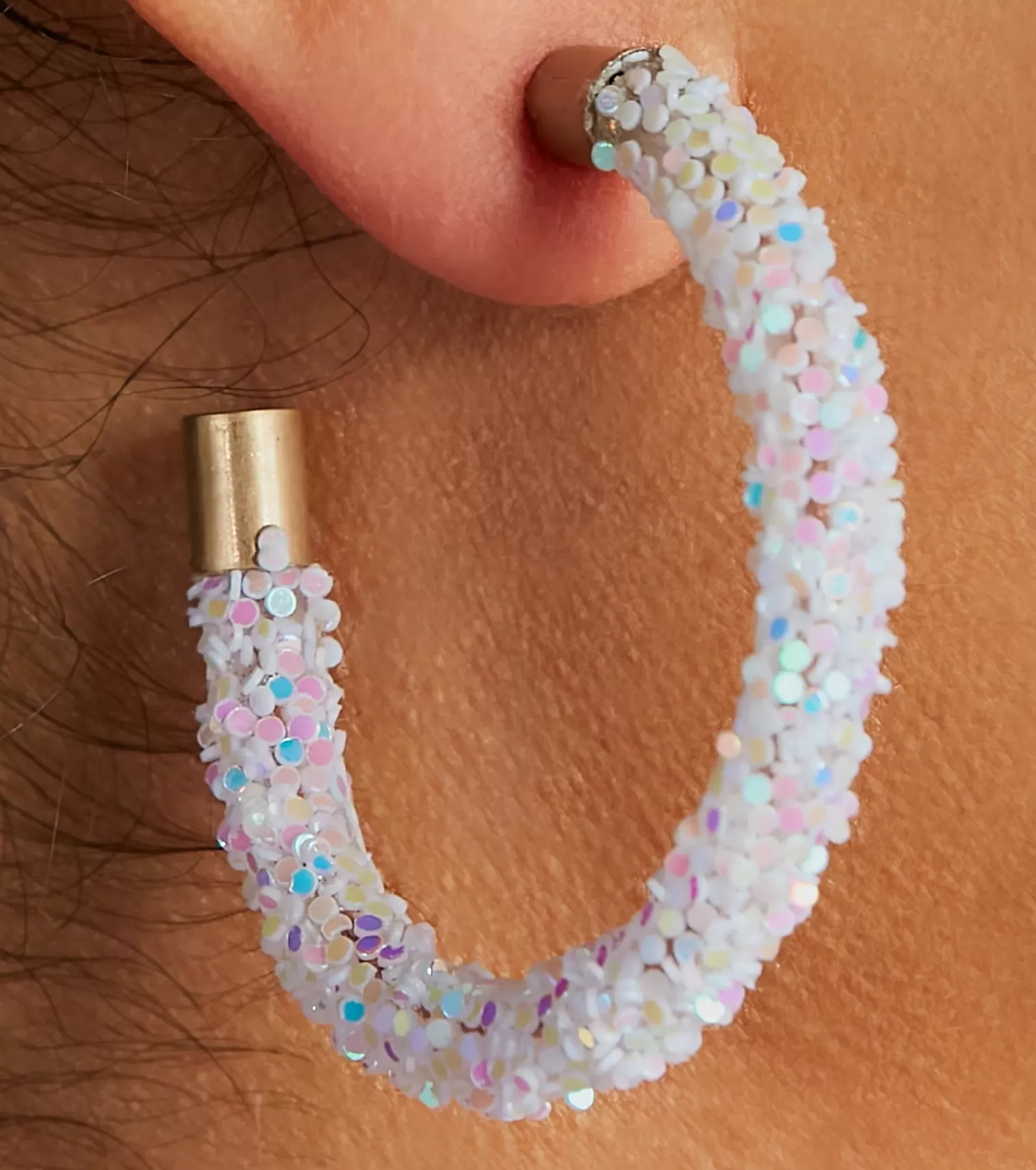 Windsor Nye Outfits | Earrings*Glowing Nights Iridescent Hoop Earrings