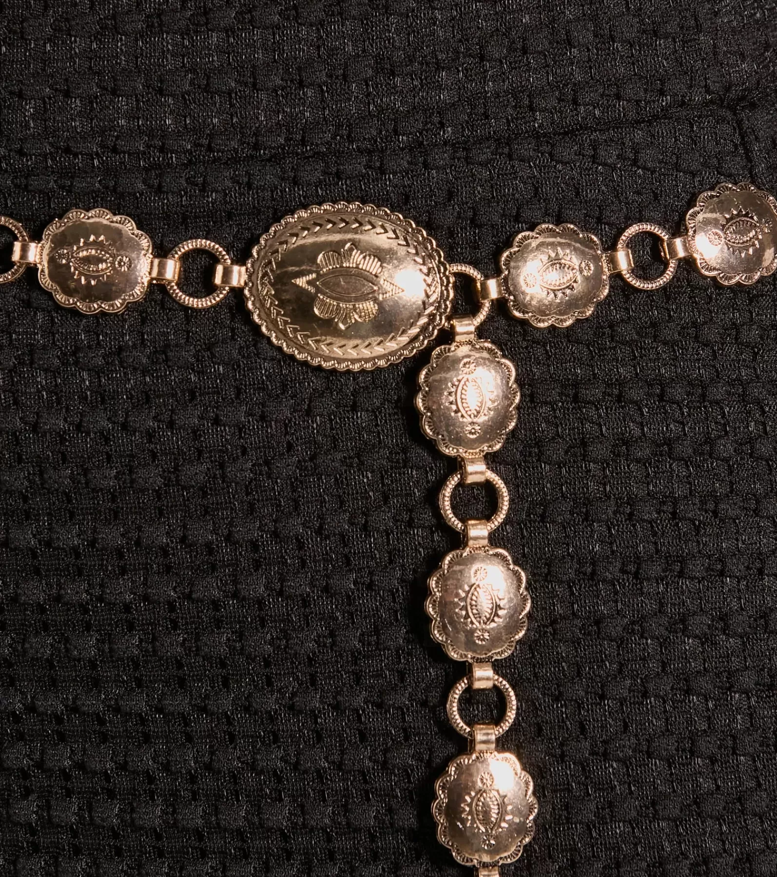 Windsor Belts | All Accessories*Golden Sunset Long Concho Chain Belt