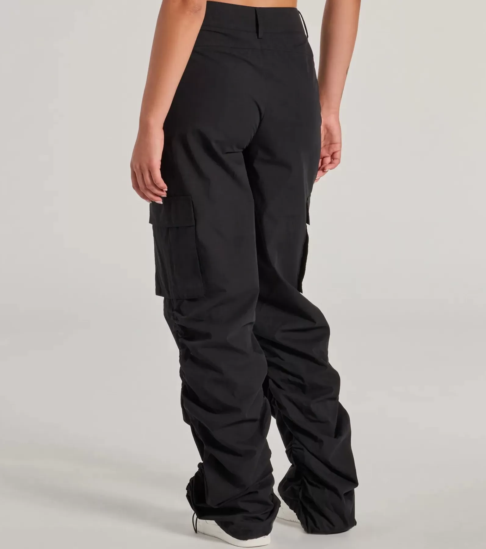 Windsor Black Pants | Cargo Pants*Good Vibes Era Mid-Rise Twill Cargo Pants