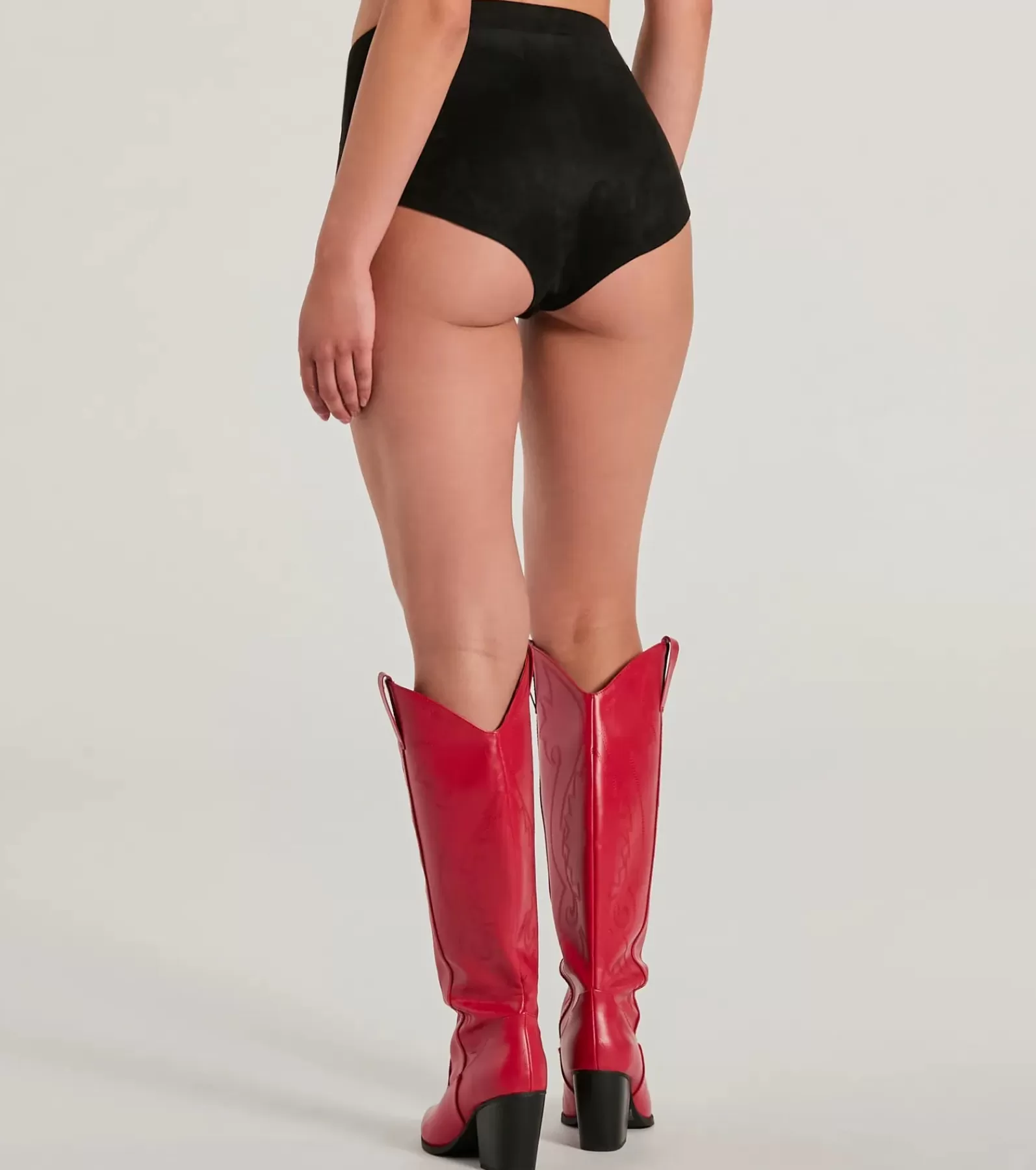 Windsor Faux Leather & Suede Bottoms | Shorts*Hottie On The Fly Lace-Up Faux Suede Micro Shorts