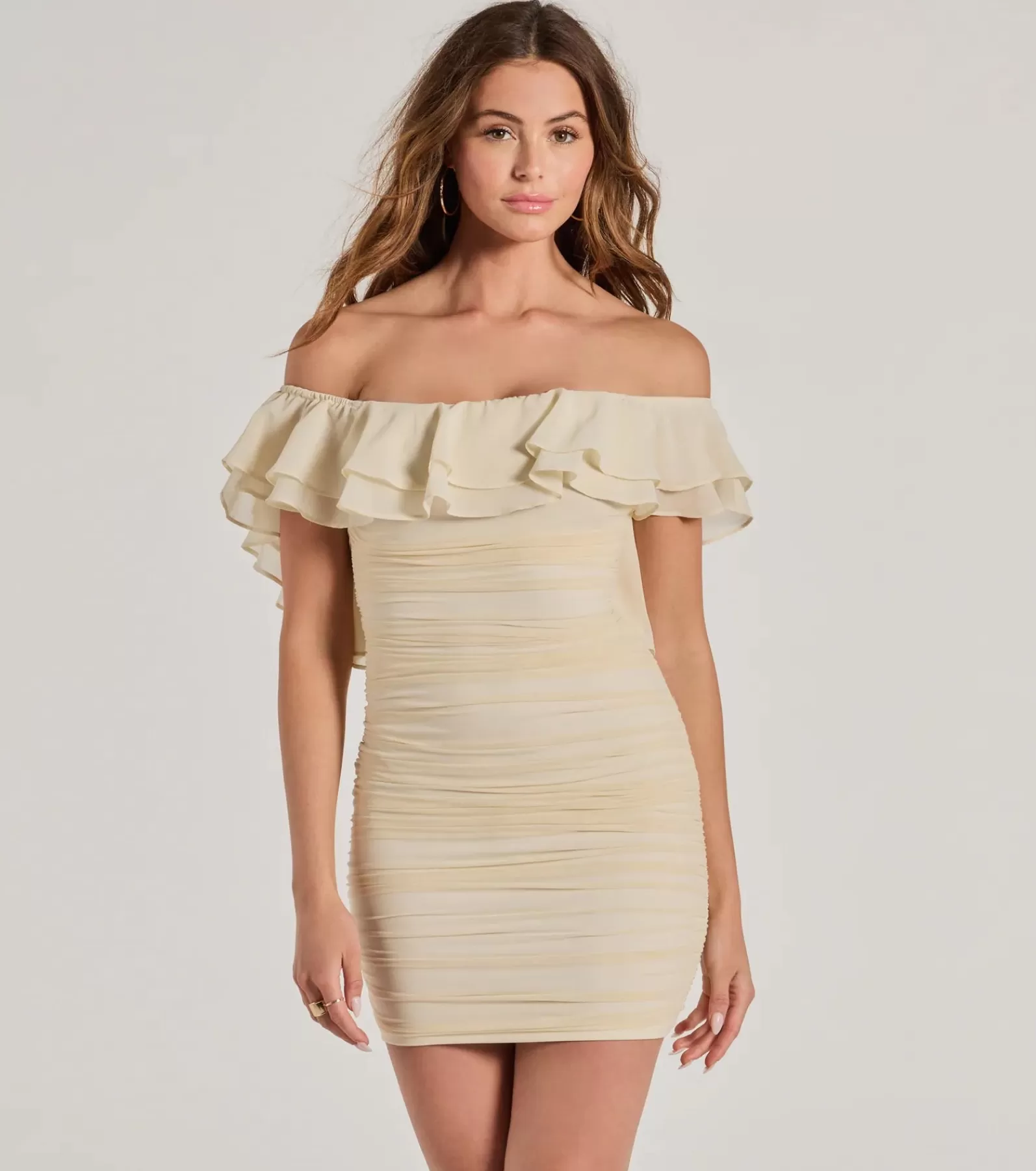 Windsor Bridal Shower | Engagement Dresses*Inspired Allure Off-The-Shoulder Bodycon Mini Dress